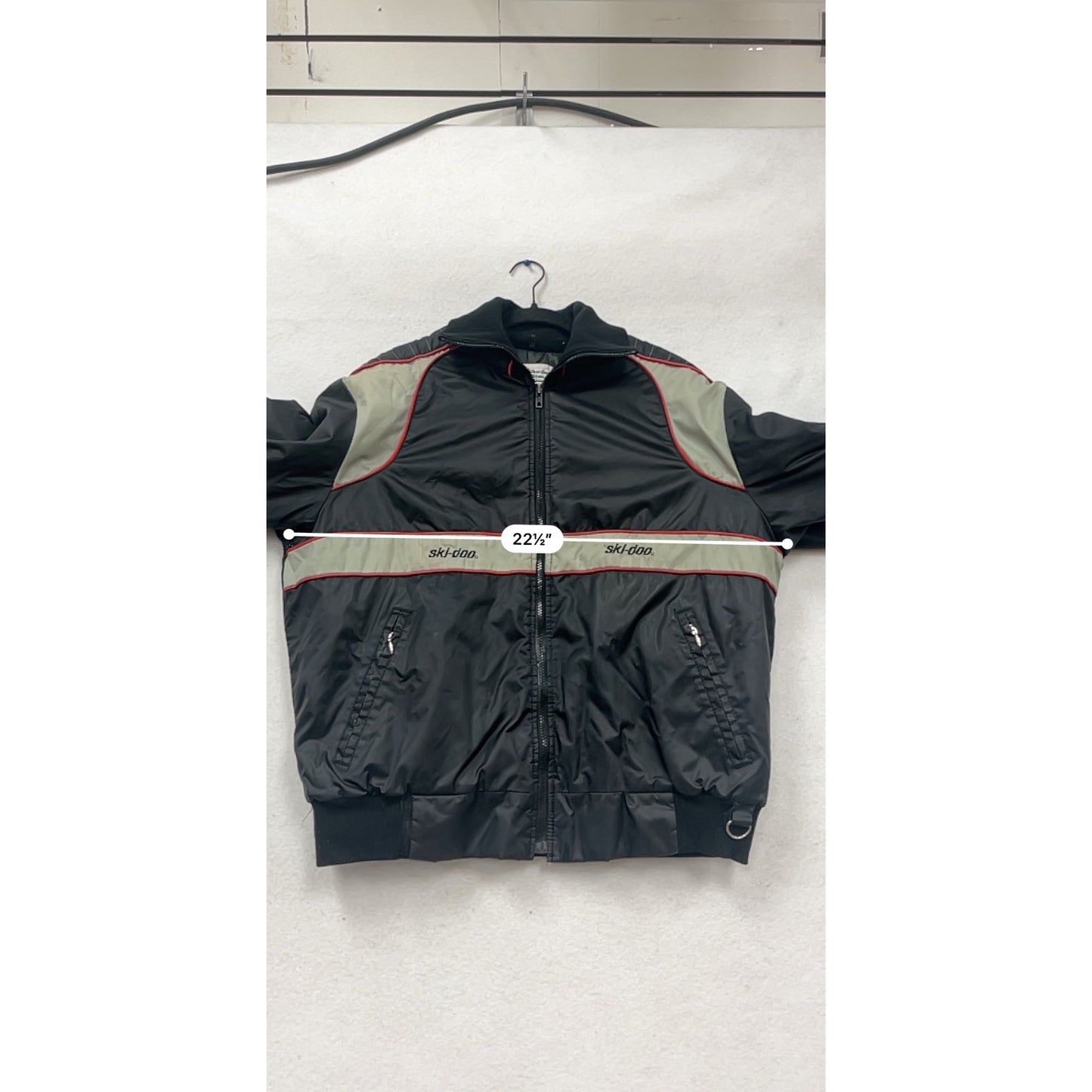 Bombardier Ski-Doo Black & Gray Jacket With Red Accents #835A