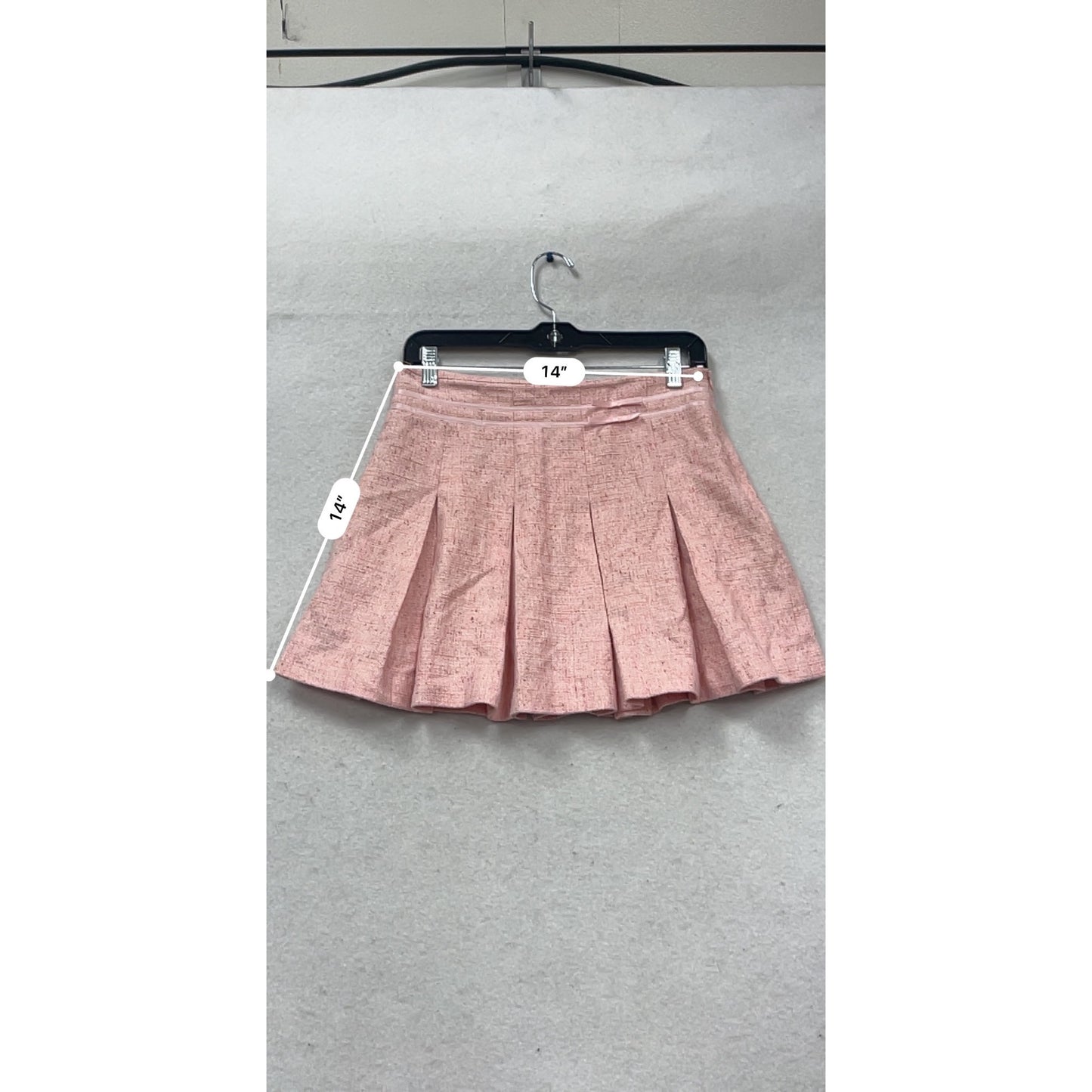 Pink Pleated Mini Skirt Size 2 By Liquid #515A