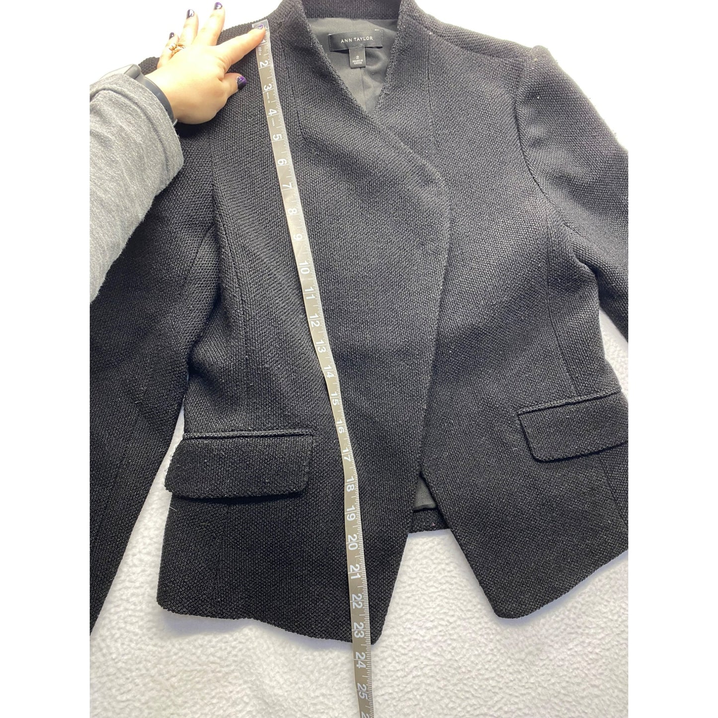 Wool Blend Asymmetrical Blazer #3995