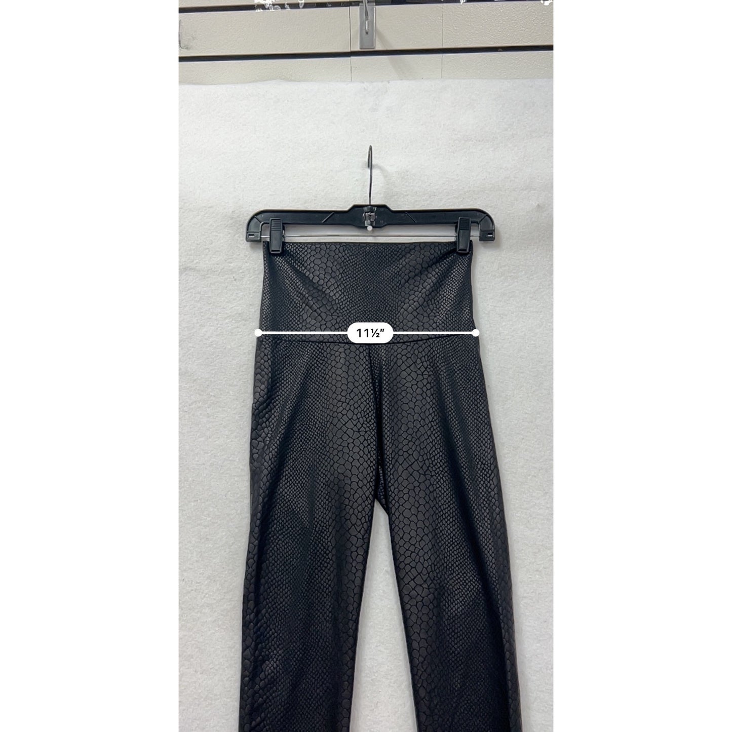 Black High-Waisted Snakeskin Print Leggings Womens Stretchy Yoga Pants #6592