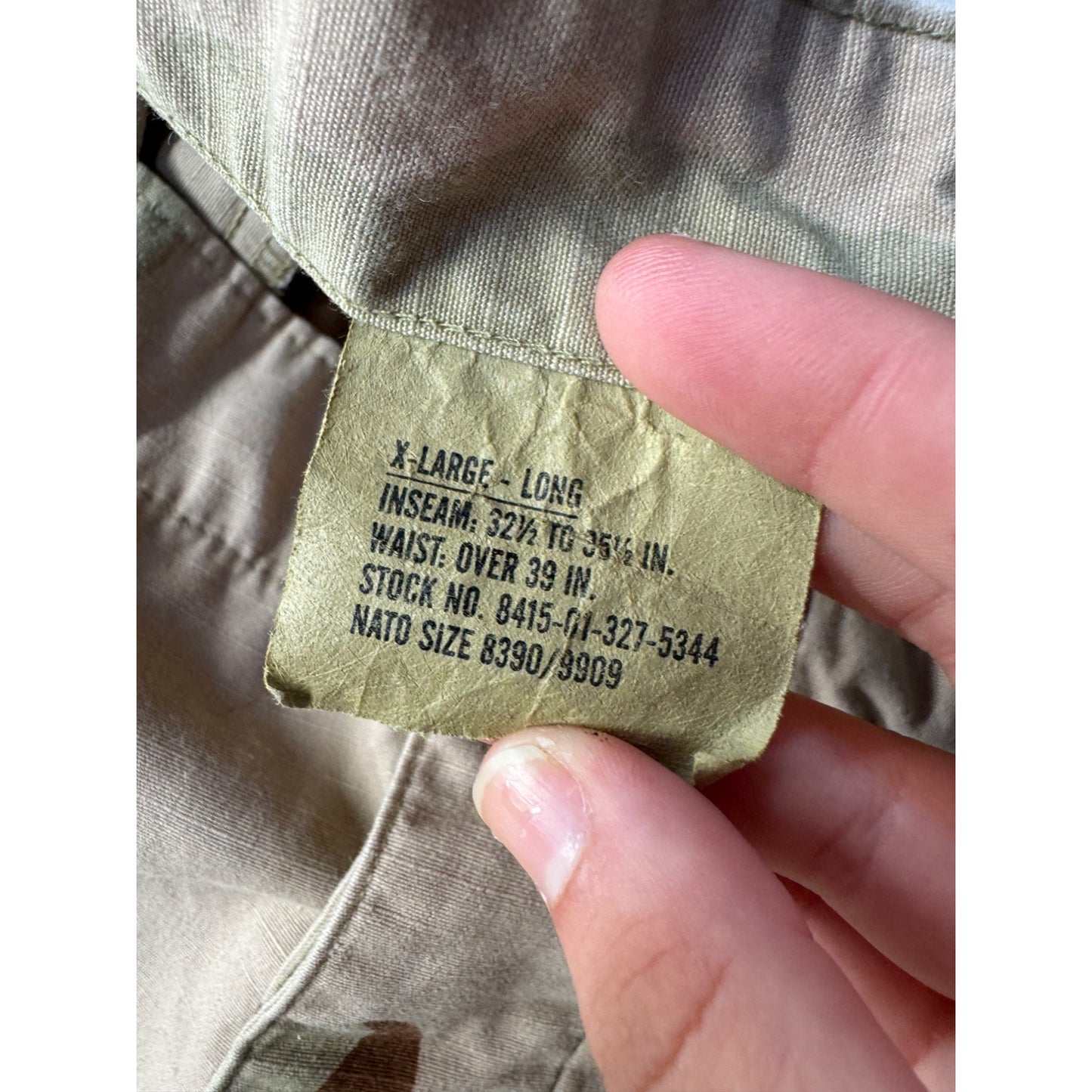 Desert Camouflage Tactical Cargo Pants With Adjustable Waist #9770