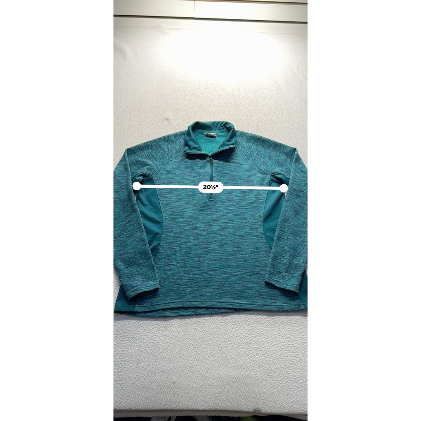 Columbia XL Teal Quarter-Zip Pullover Activewear Top #9160