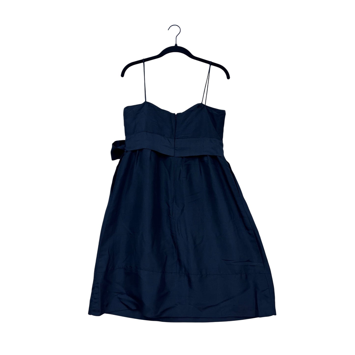 Jenny Yoo Collection Black Silk Dress Size 8 With Bow Detail #385A