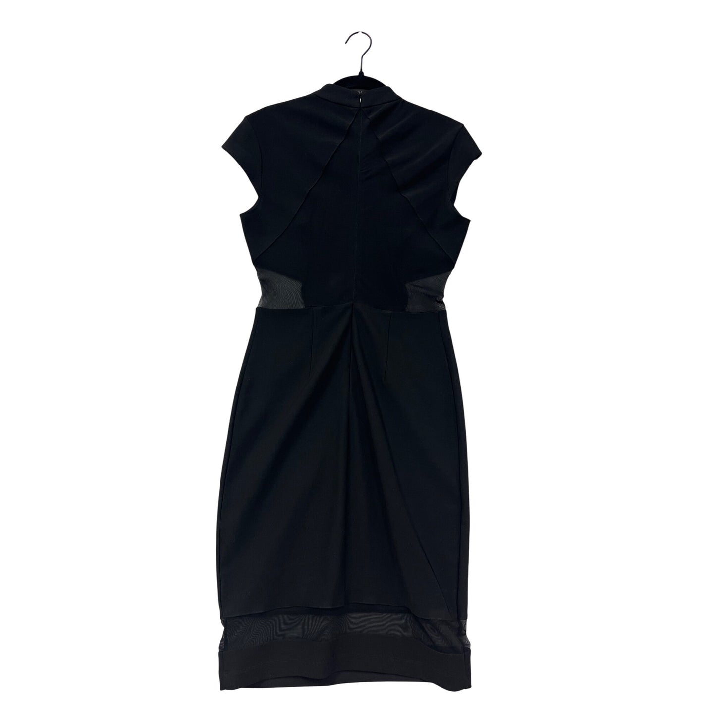 A.B.S Collection Womens Size 8 Black Sheer Panel Bodycon Dress #6402