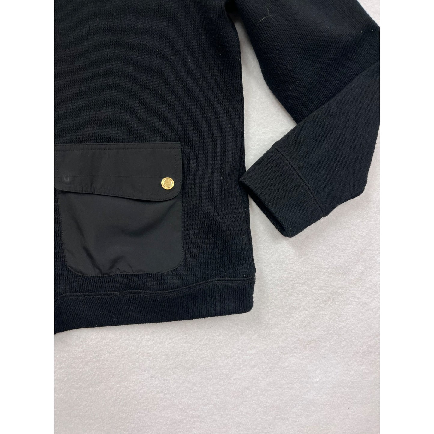 Lauren Ralph Lauren Womens Black & Red Hooded Zip-Up Jacket With Pockets #6182