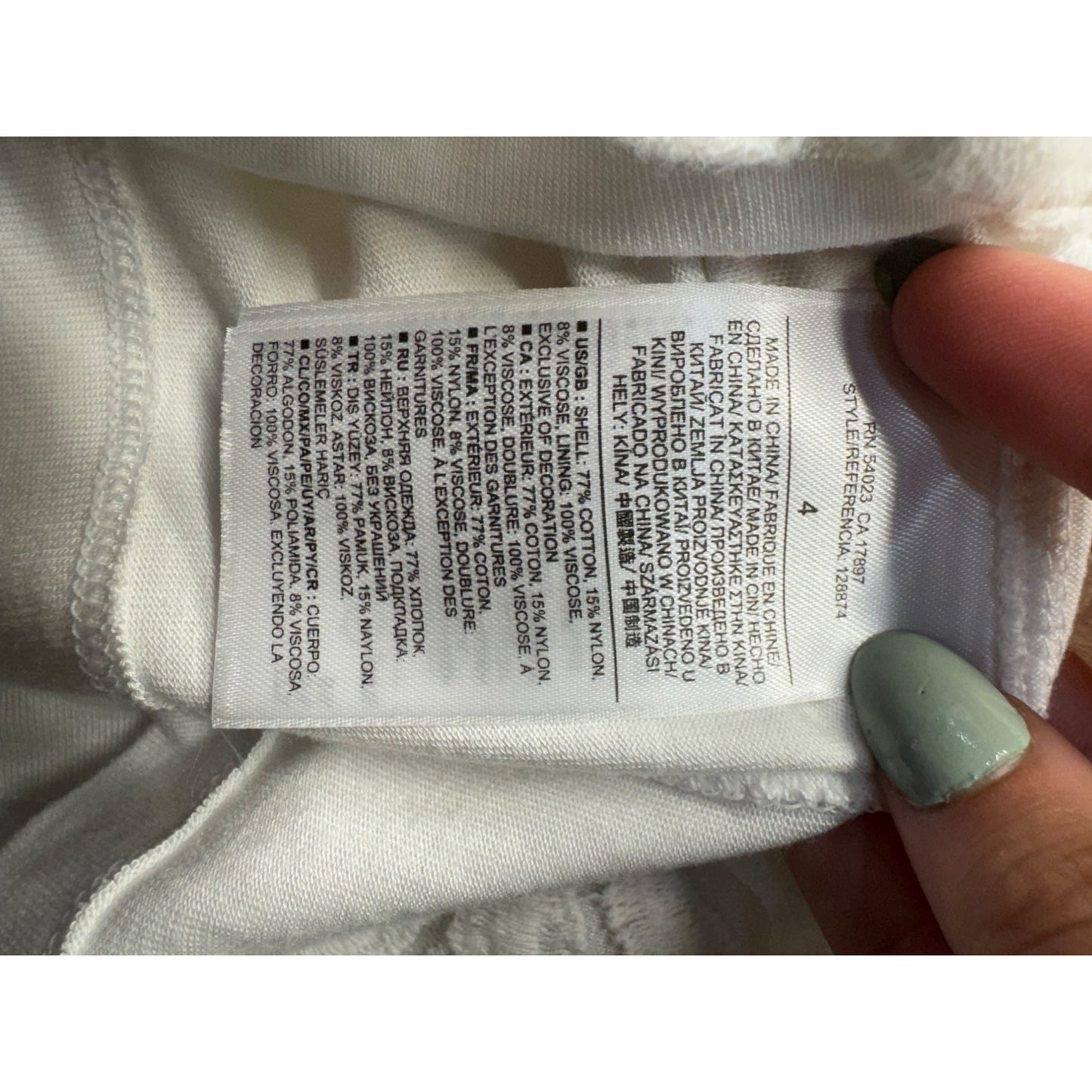 Banana Republic White Textured Sleeveless Racerback Dress Size 4 #7797