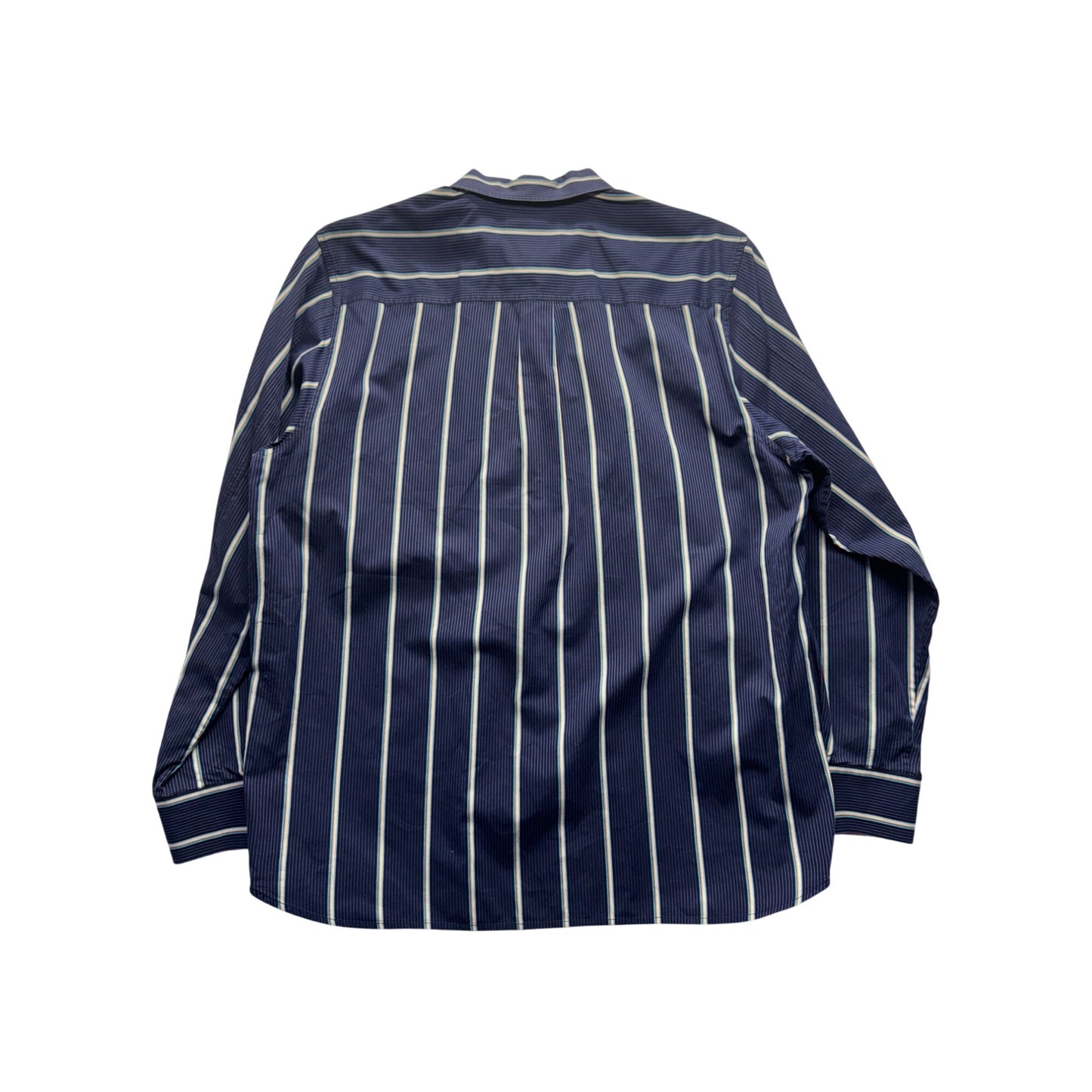 Tommy Bahama Mens Long Sleeve Navy Striped Button-Down Shirt #9980