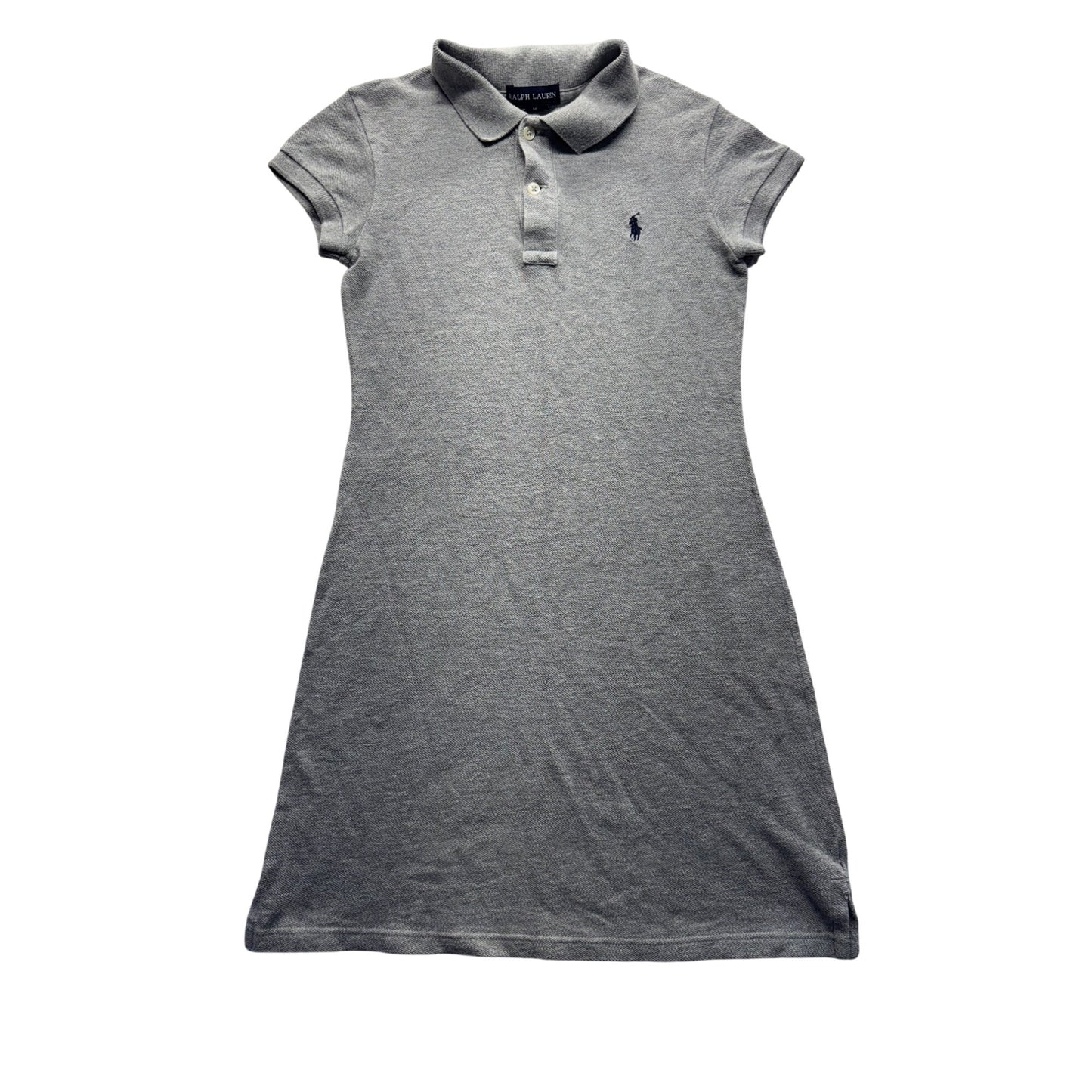 Polo Ralph Lauren Grey Polo Dress M Cotton #328B