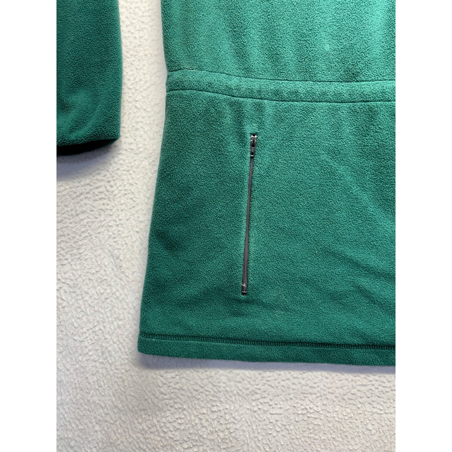 L.L. Bean Green 1/4 Zip Fleece Pullover #7675