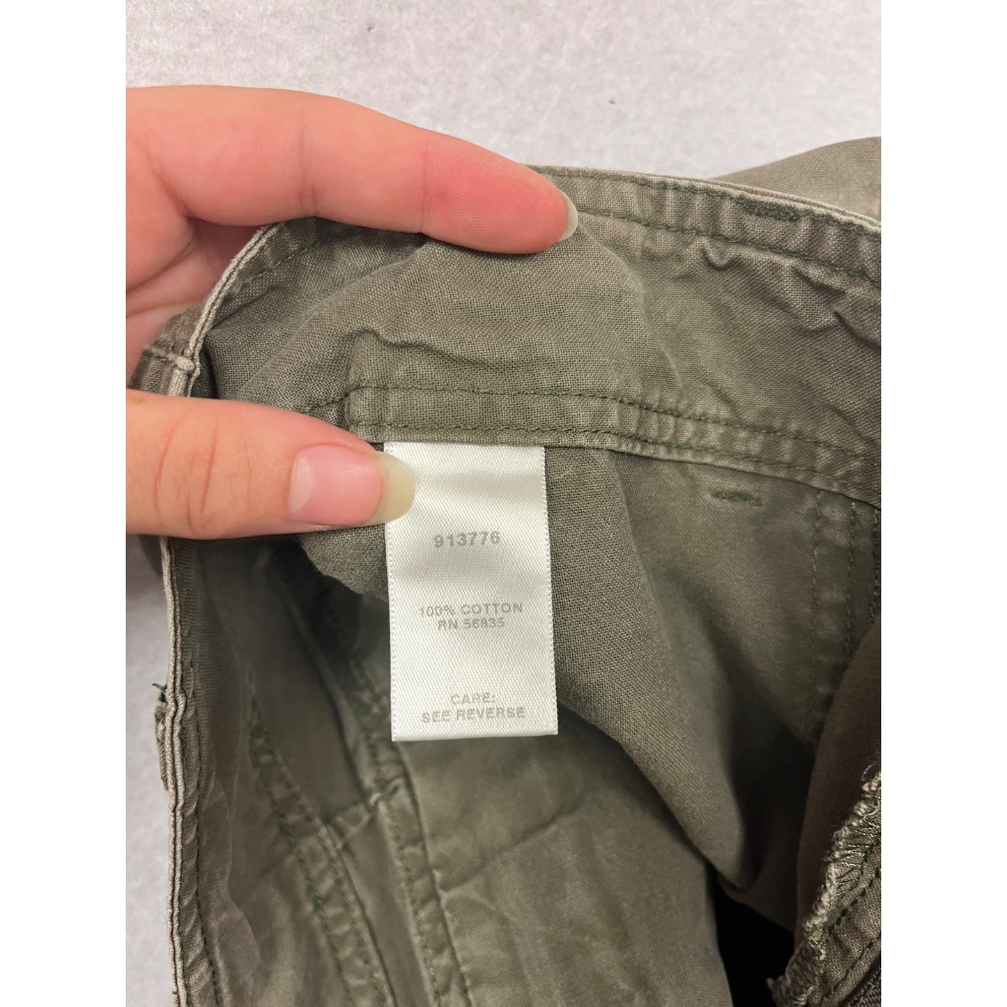 Cabelas Casuals Womens Olive Cargo Pants Size 14 #255A