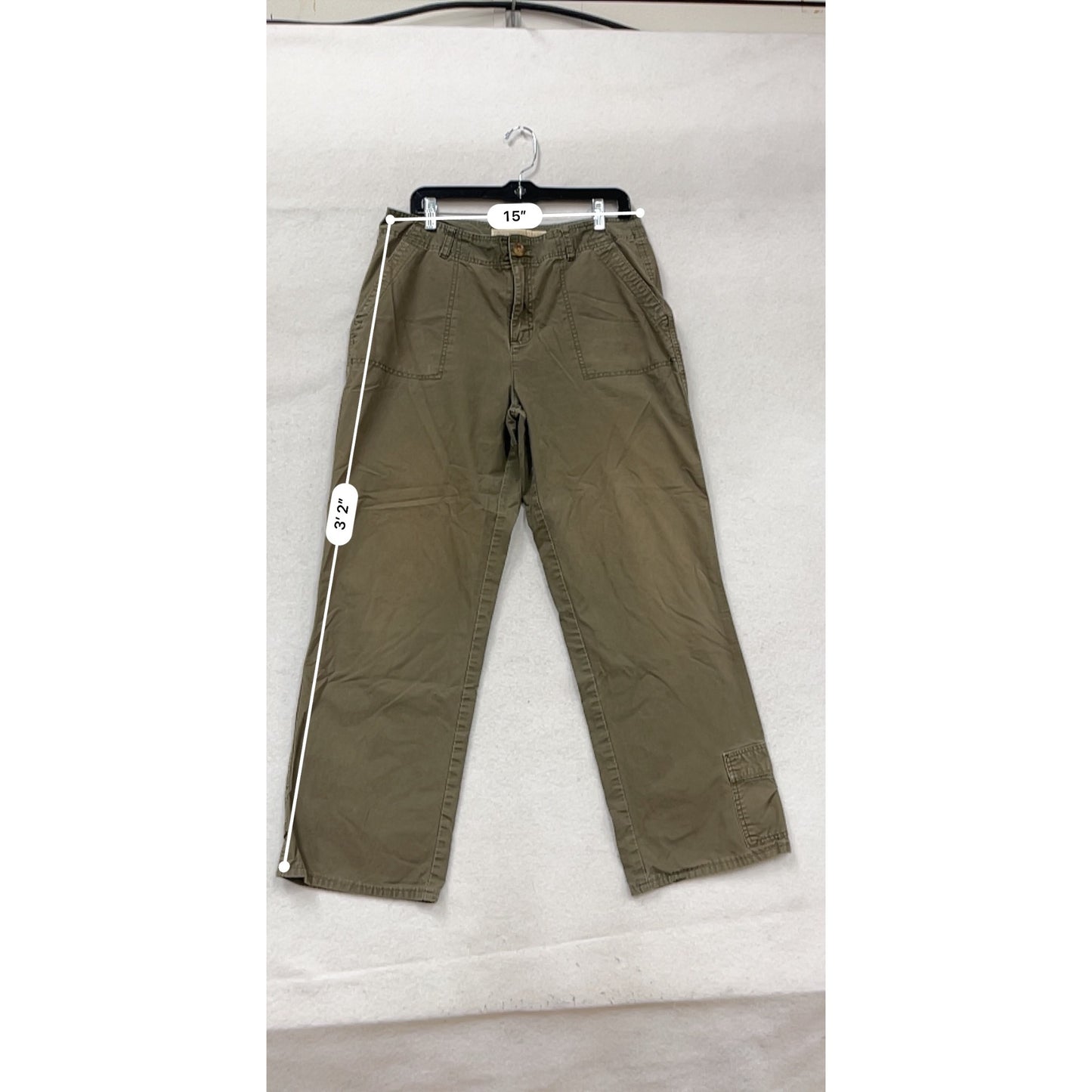 Cabelas Casuals Womens Olive Cargo Pants Size 14 #255A