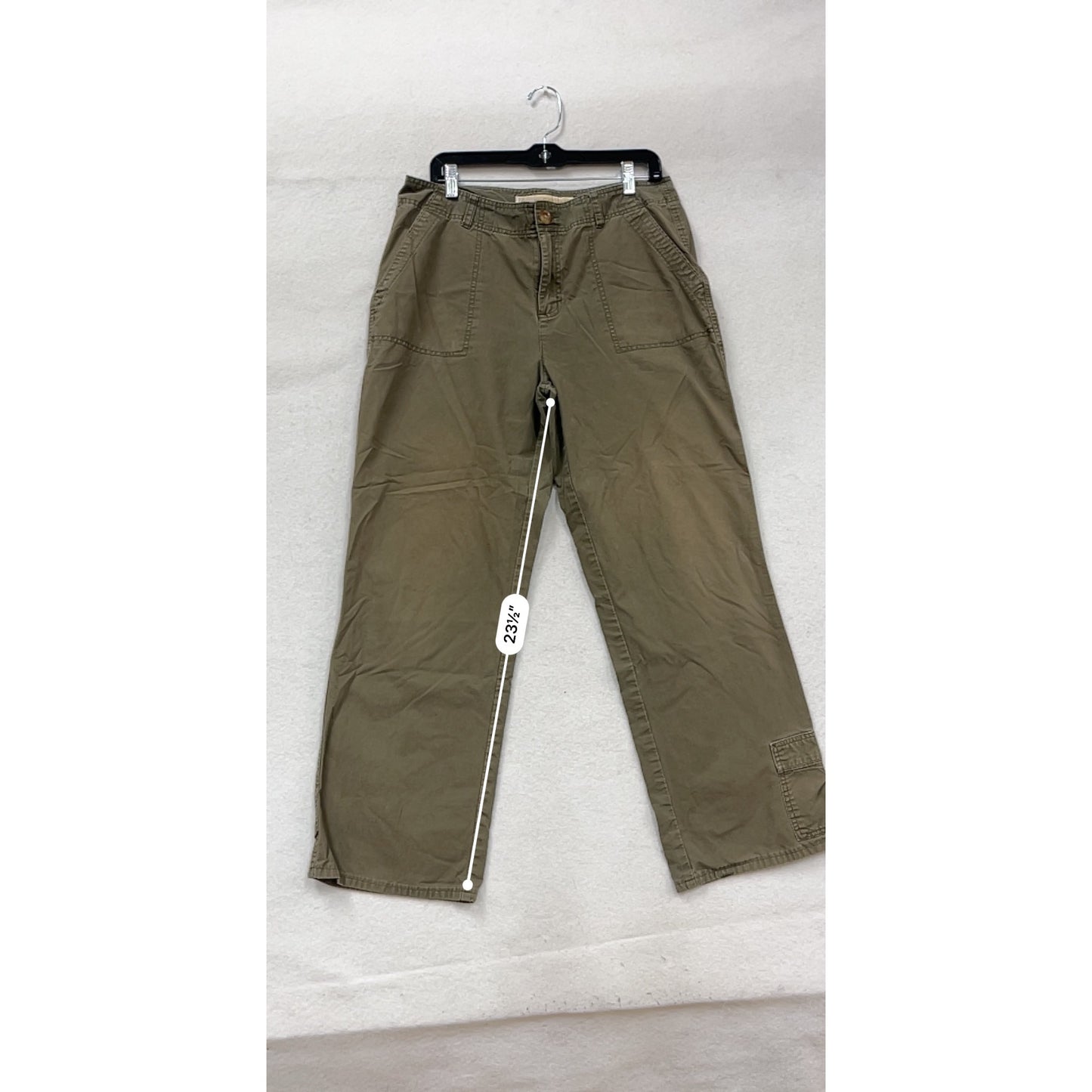 Cabelas Casuals Womens Olive Cargo Pants Size 14 #255A