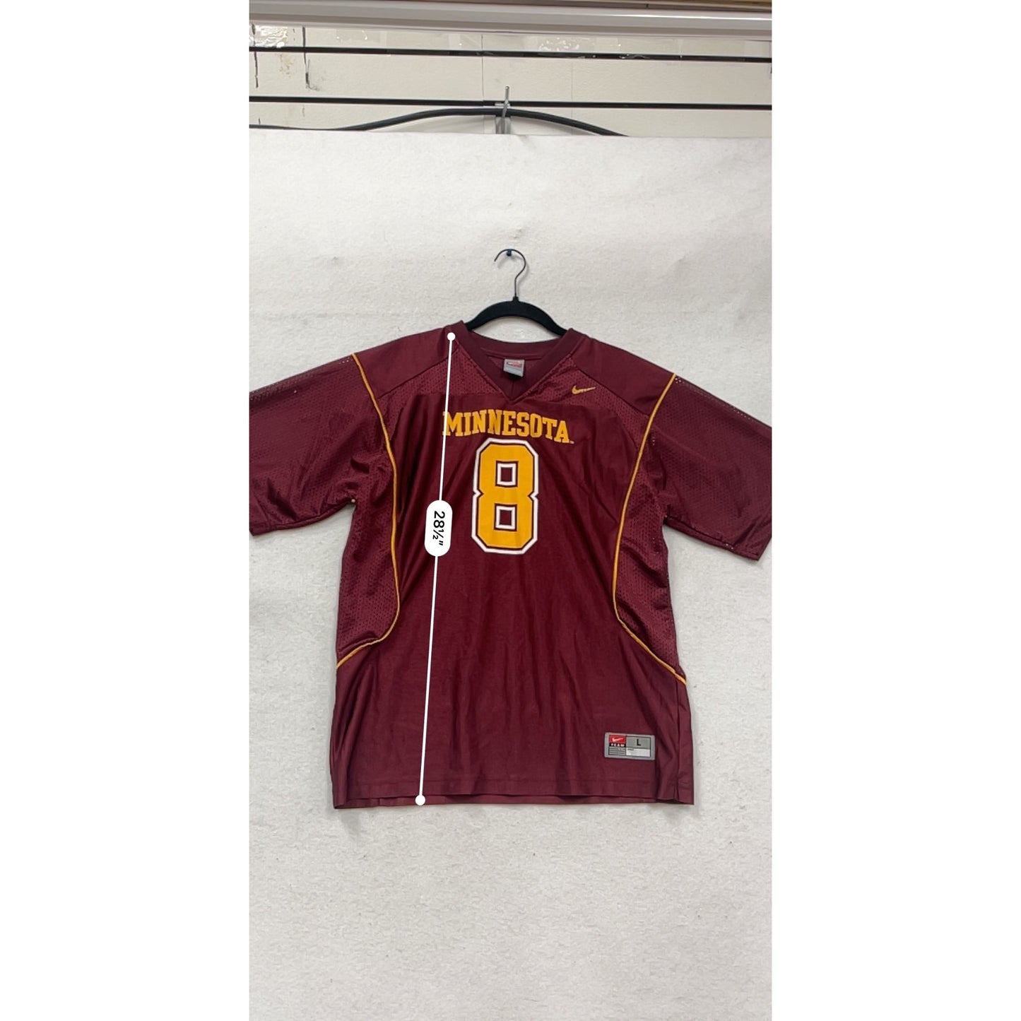 Nike Minnesota #8 Mesh Football Jersey L #768A