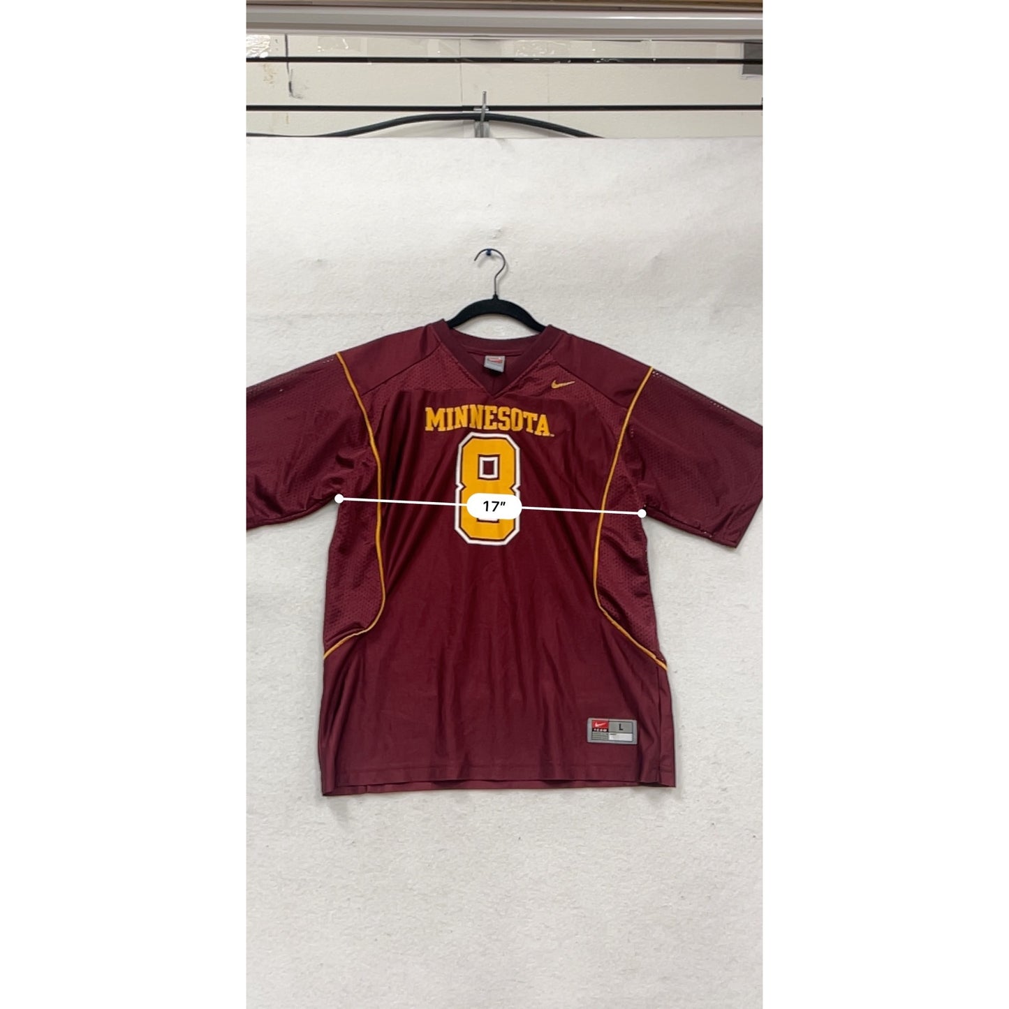 Nike Minnesota #8 Mesh Football Jersey L #768A