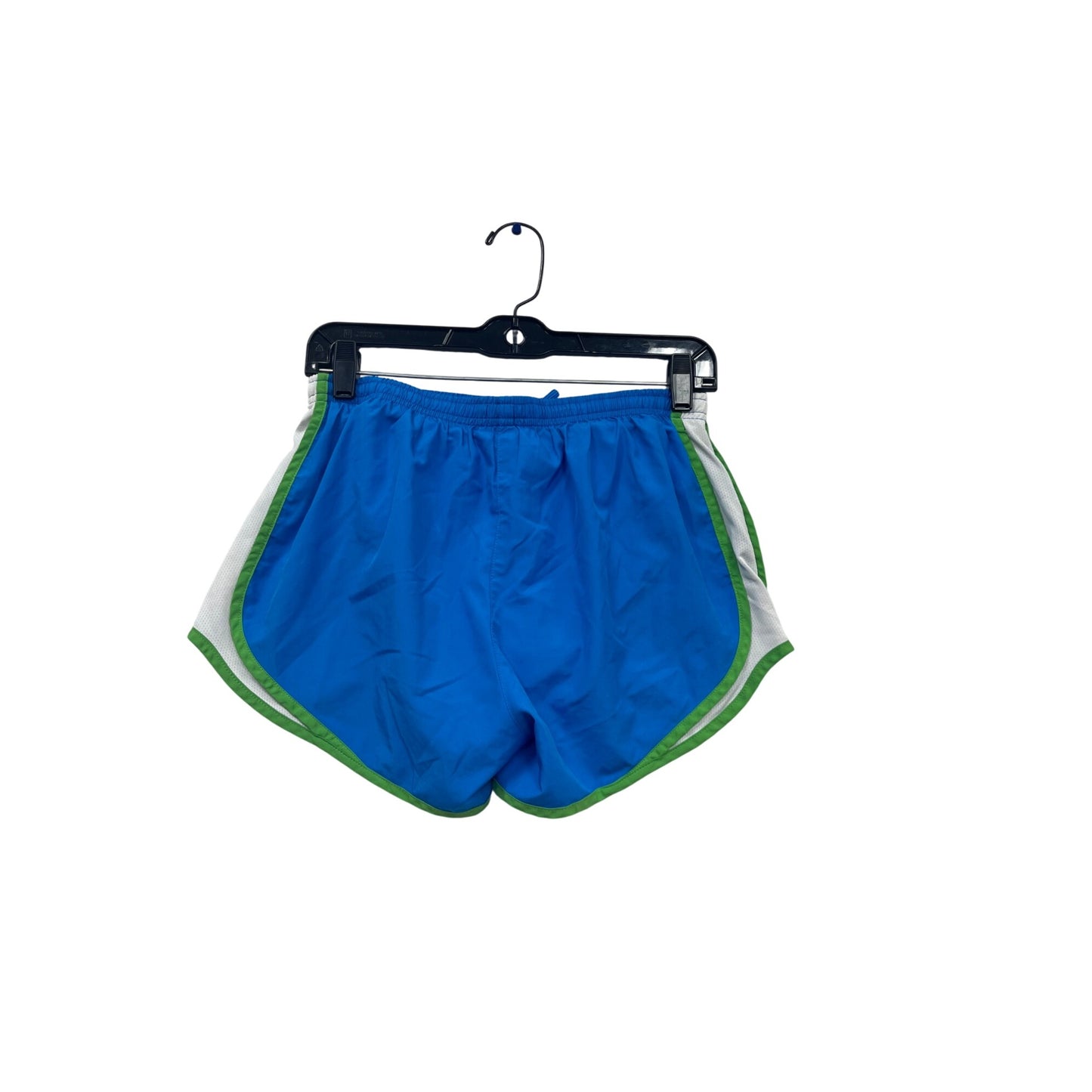 Nike Dri-FIT Running Shorts Blue & Green Trim S #874A