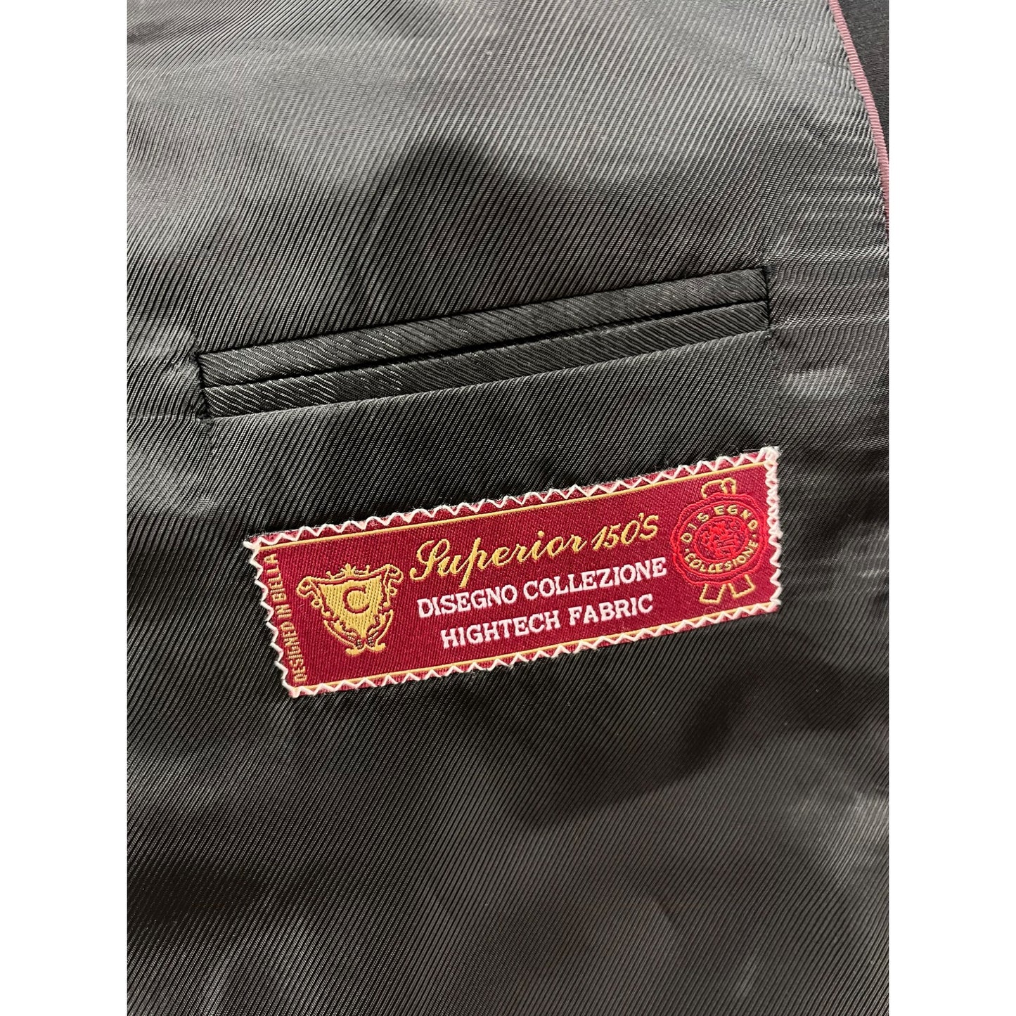 Caravelli Mens Black Suit Jacket size 50R #6248