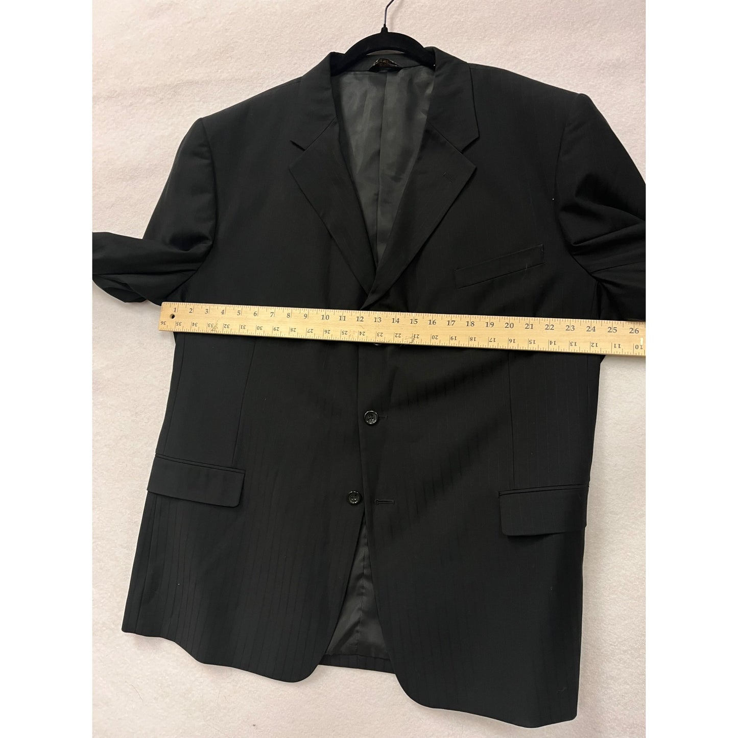 Caravelli Mens Black Suit Jacket size 50R #6248