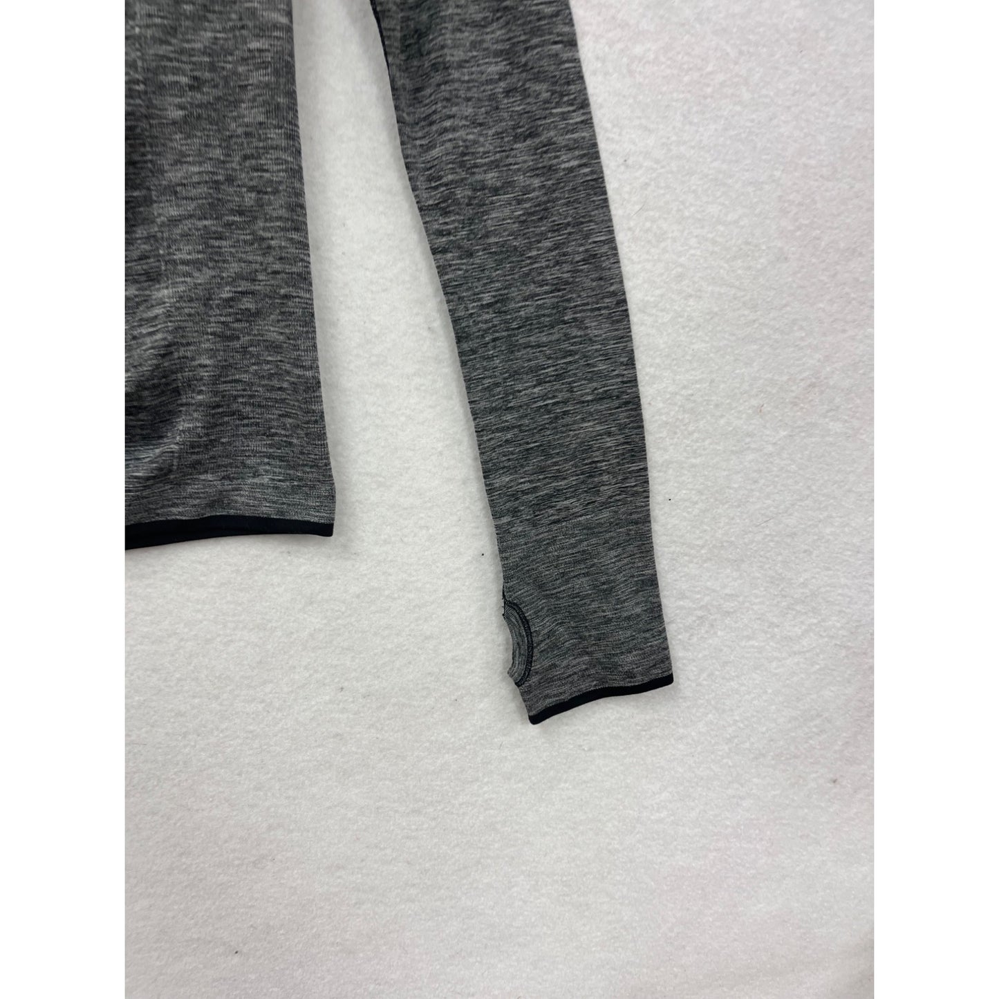 Victorias Secret Sport Womens Gray Half-Zip Pullover Long Sleeve Top #8966