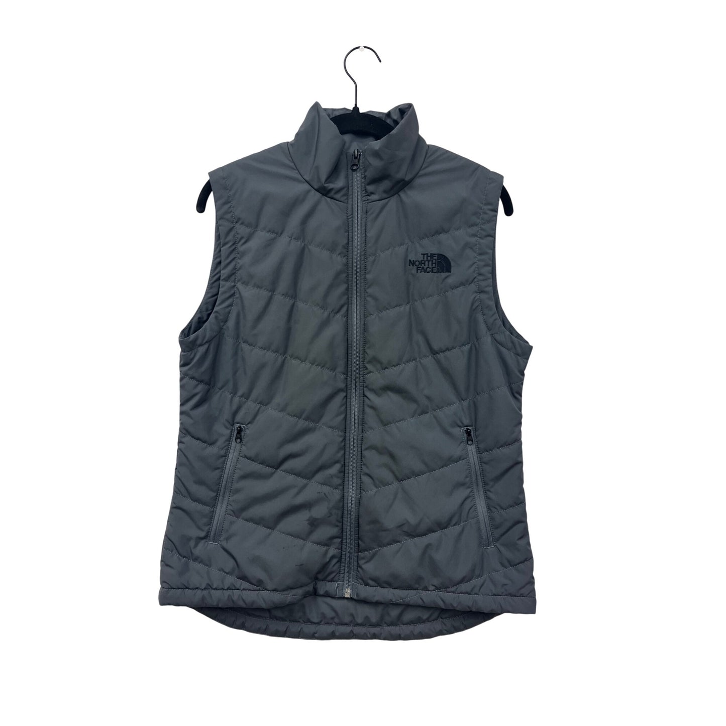 The North Face Mens Small Gray Quilted Insulated Vest #8010