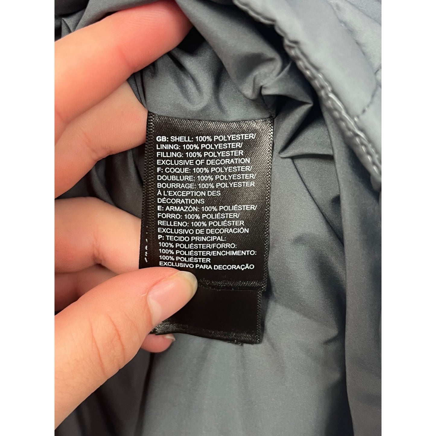 The North Face Mens Small Gray Quilted Insulated Vest #8010
