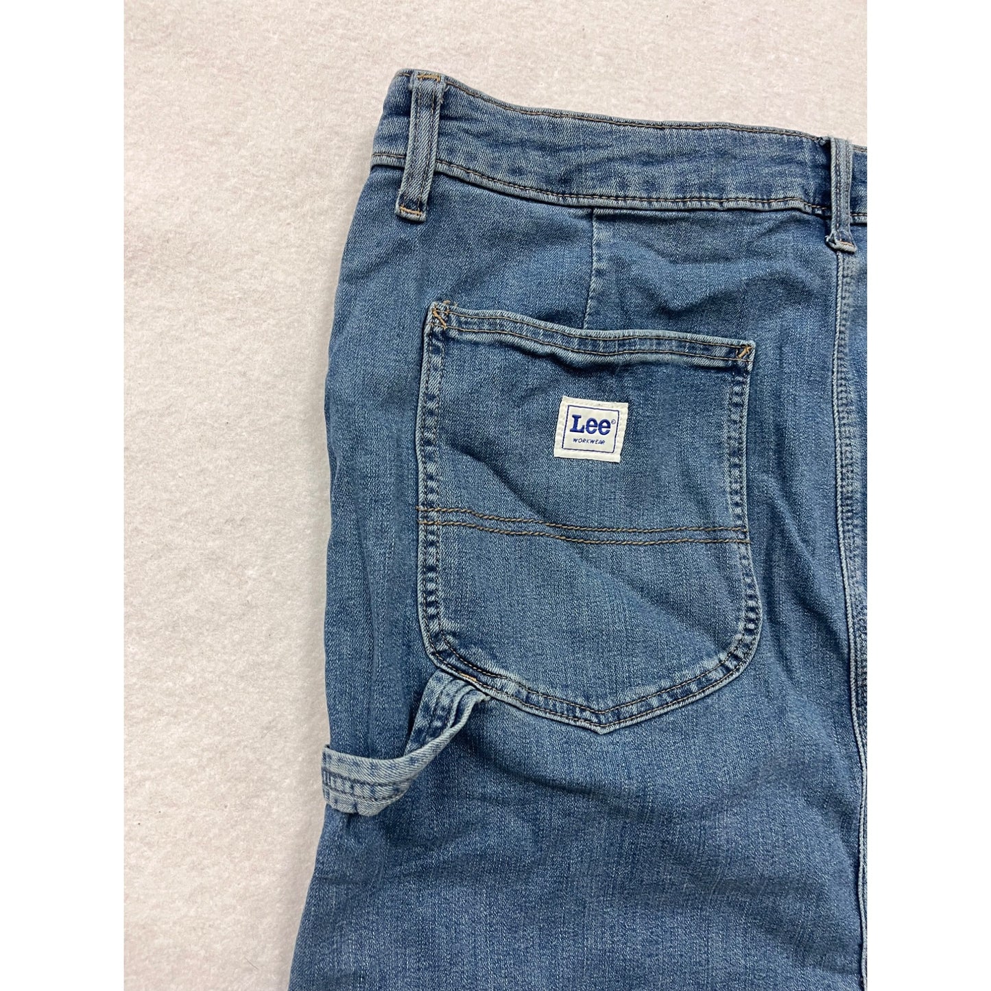 Vintage Lee Womens Denim Skirt 16M Cotton Blend Blue #8359