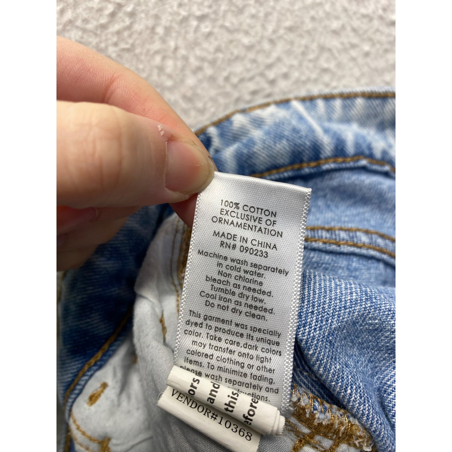 PacSun Denim Mini Skirt W/ Frayed Hem #5676