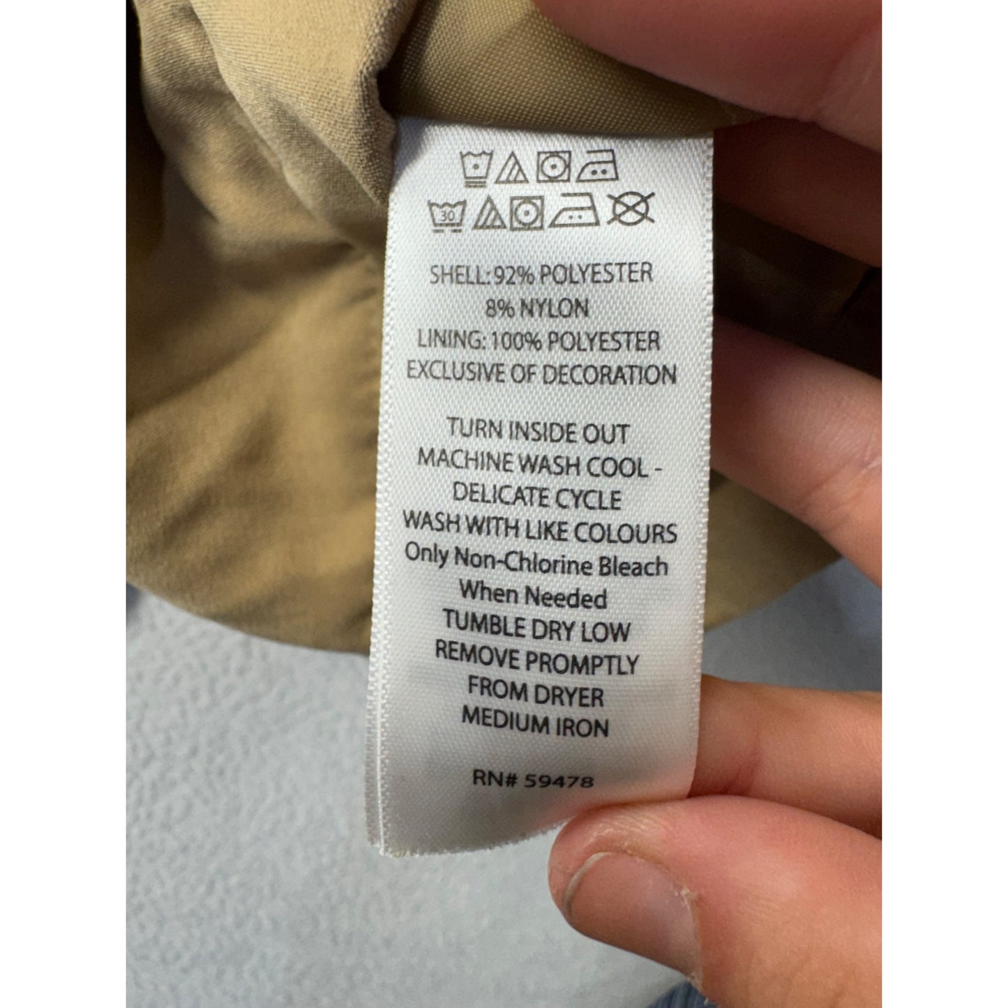 Tahari Infant Girls Trench Coat With Leopard Print Lining 12M Tan #7986