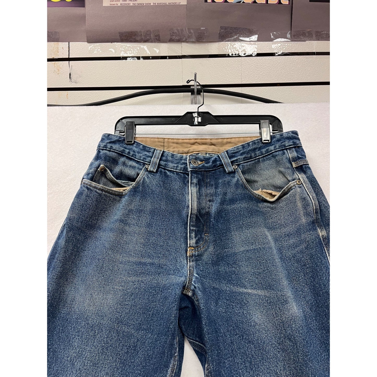 Duluth Trading Co Mens Relaxed Fit Blue Jeans 34x32 100% Cotton Denim #10A