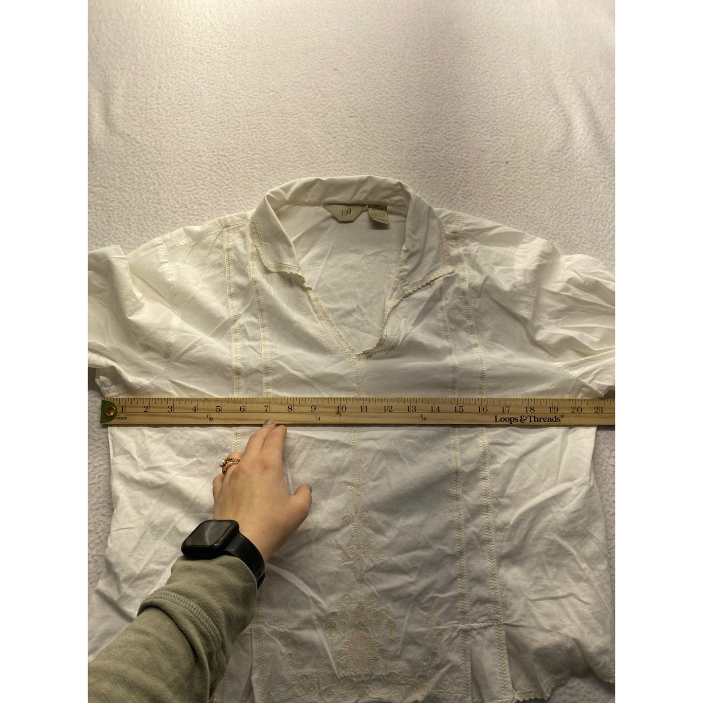 Dainty J. Jill Cotton Blouse #5487