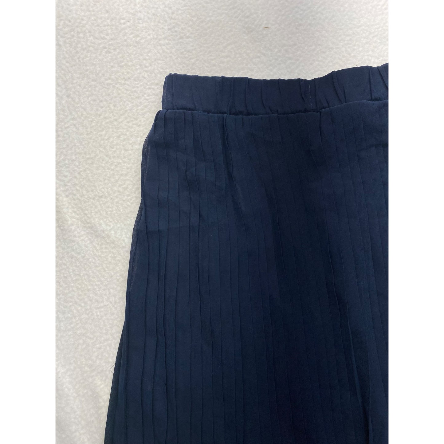 Do It Original Womens Pleated Midi Skirt With Elastic Waist & Built-In Slip #5849