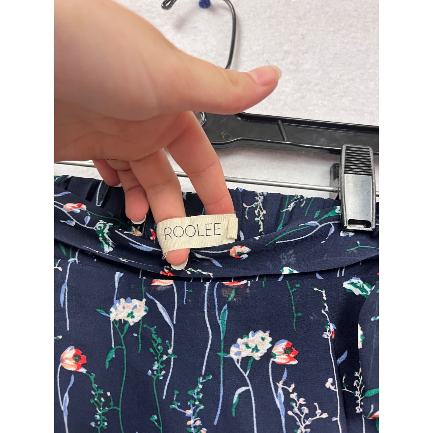 Roolee XS Floral Ruffle Midi Skirt #409A