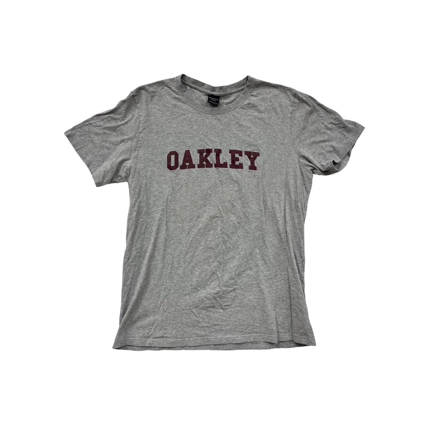 Oakley Gray Custom Fit T-Shirt Mens XL 100% Cotton #8371
