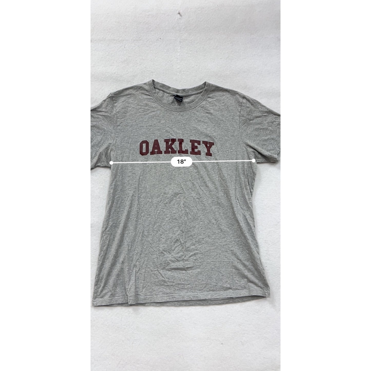 Oakley Gray Custom Fit T-Shirt Mens XL 100% Cotton #8371