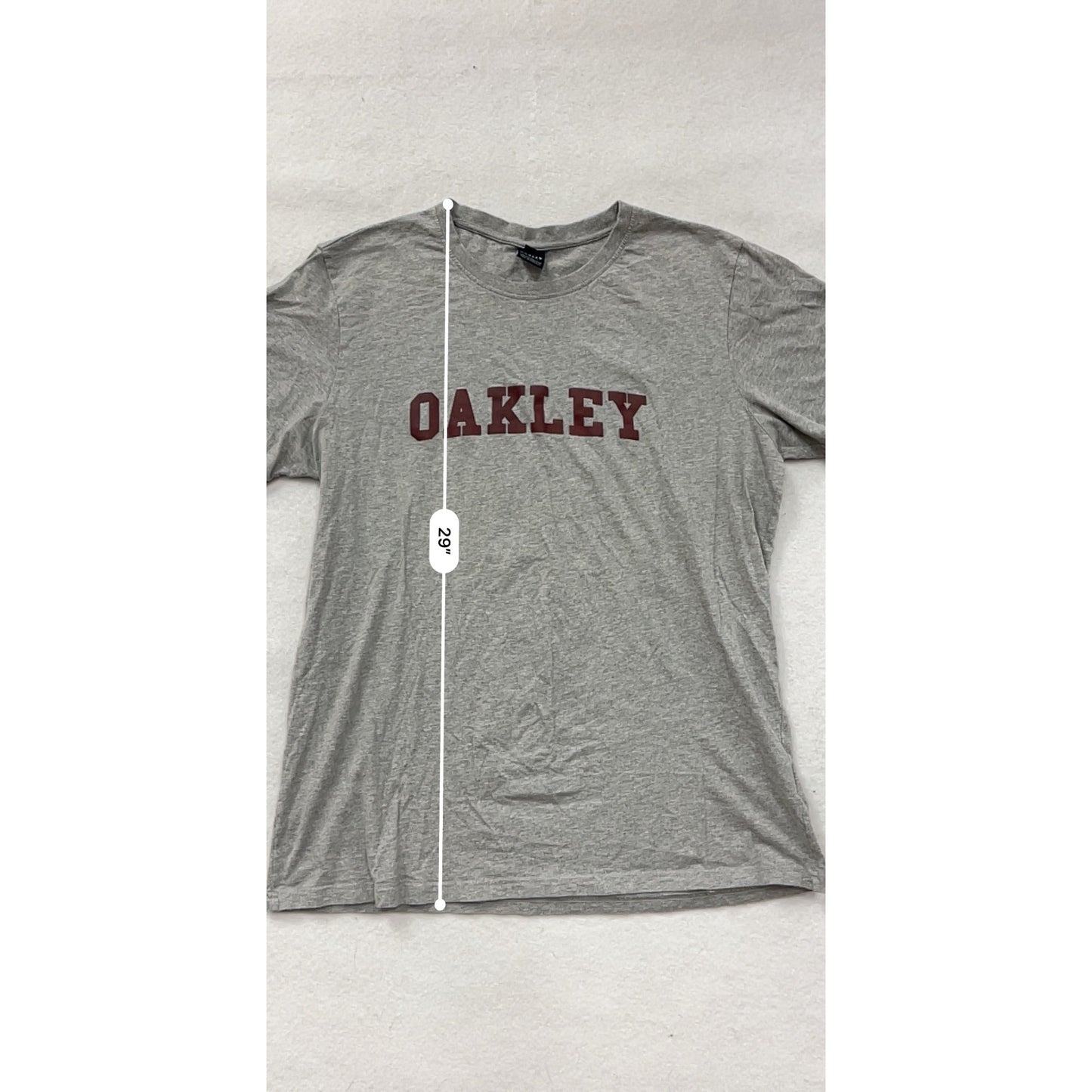 Oakley Gray Custom Fit T-Shirt Mens XL 100% Cotton #8371