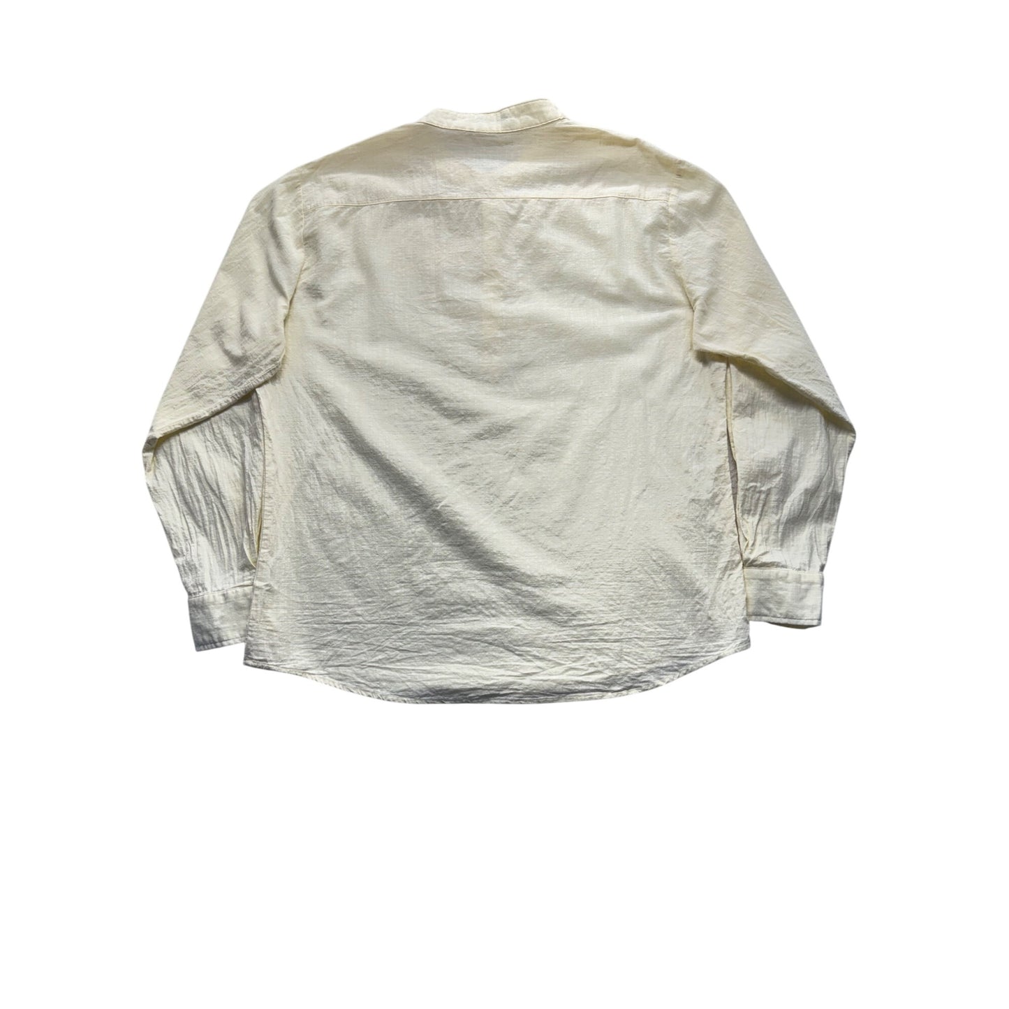 Coofandy Cotton Hemp Henley Shirt Soft Minimalist Casual Button Down #277B