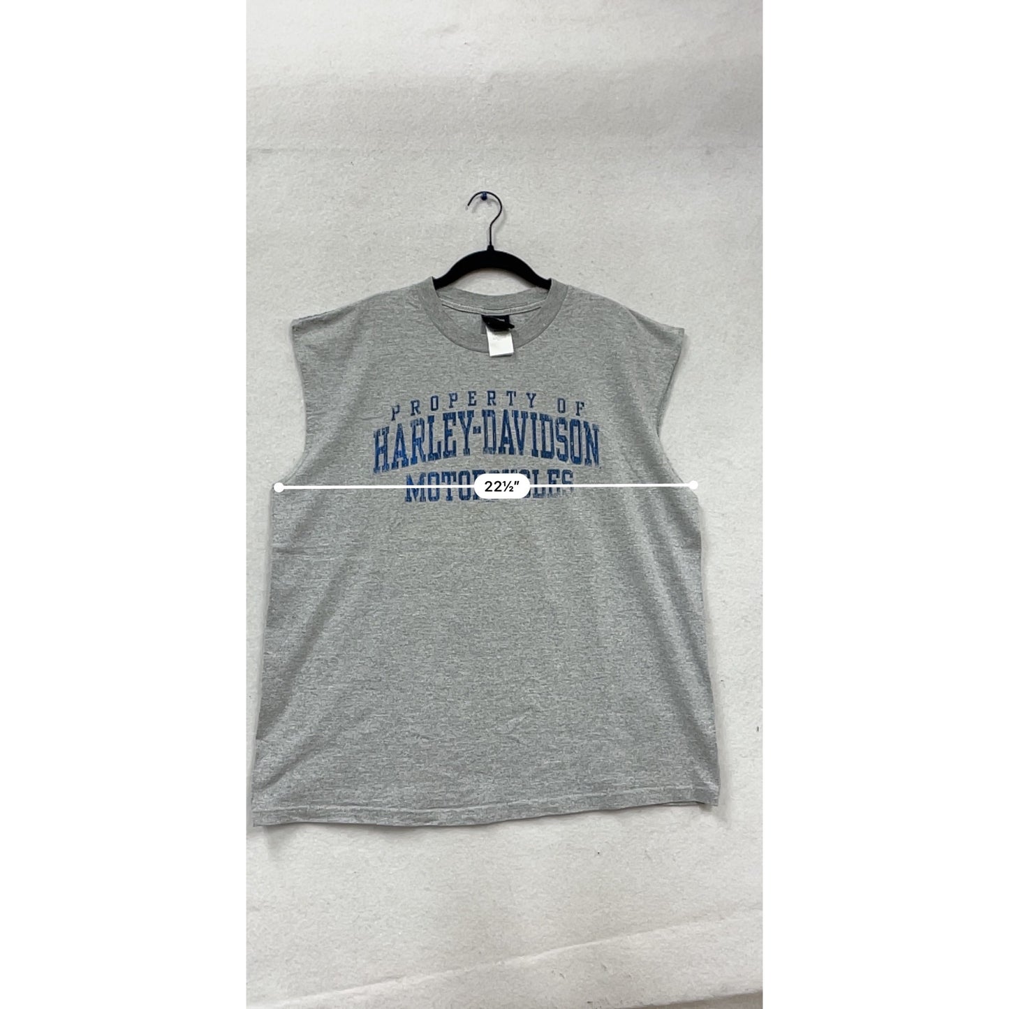 Property Of Harley Davidson Motorcycles Sleeveless Graphic Tee #630A