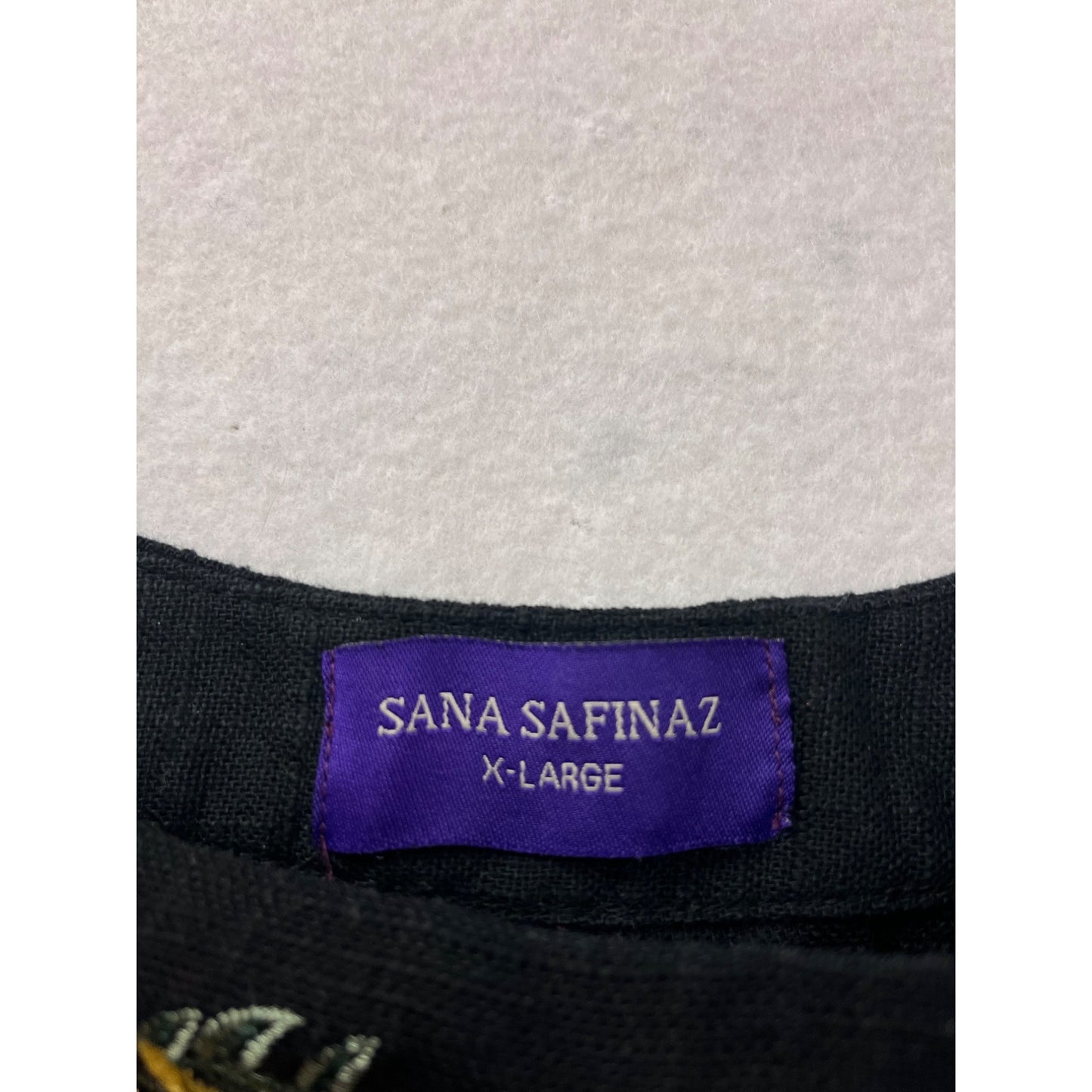 Sana Safinaz Womens Floral Embroidered Black Dress X-Large #6396