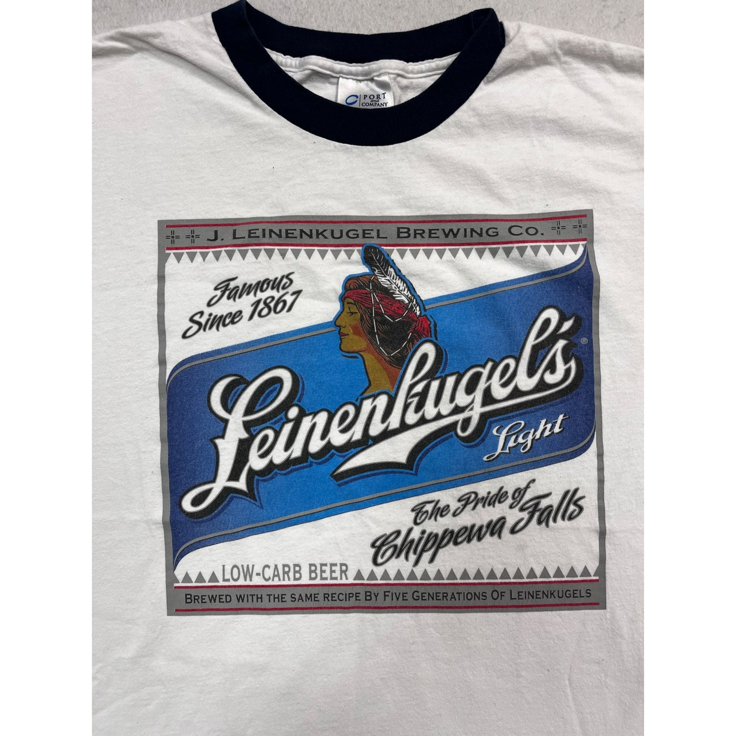 Men’s VTG Leinenkugel's Beer T-Shirt Chippewa Falls Wisconsin #2676