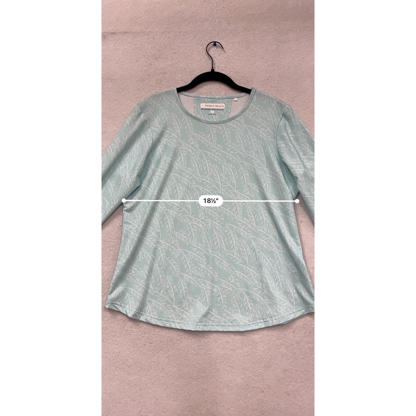 Pebble Beach Long Sleeve Performance Shirt - Size L #652A