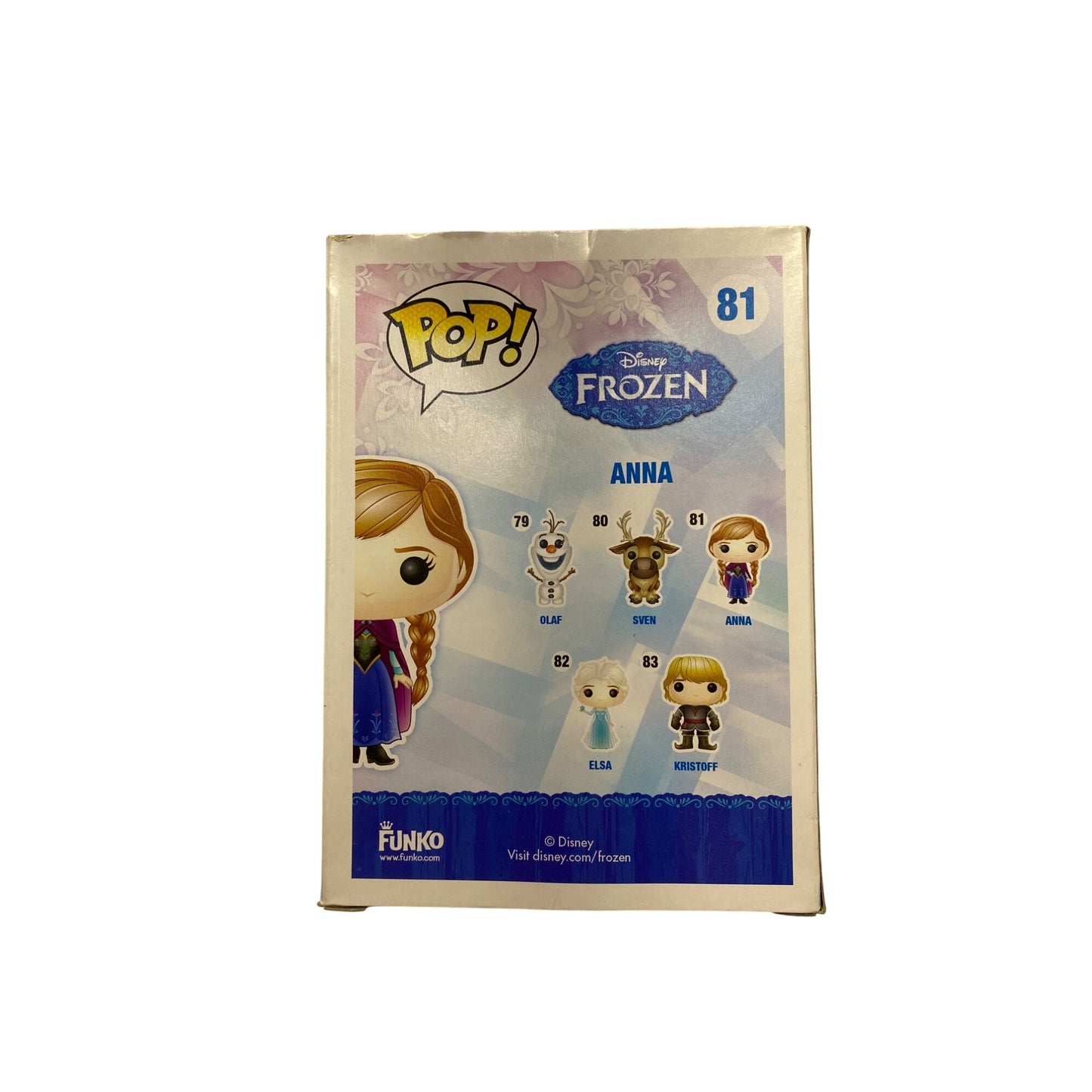 Funko Pop! Disney Frozen Anna Vinyl Figure #81 Collectible Toy #7261