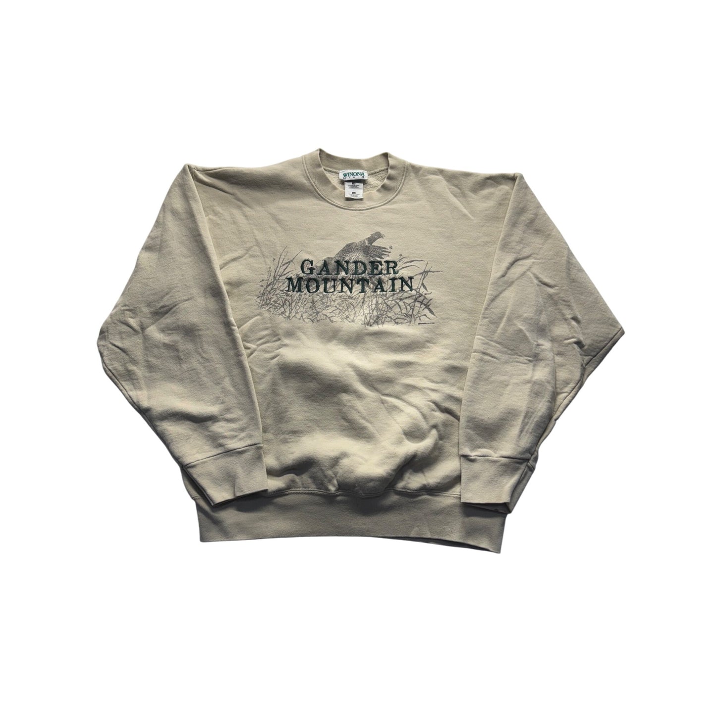 Vintage Gander Mountain Beige Crewneck Sweatshirt XL #7974
