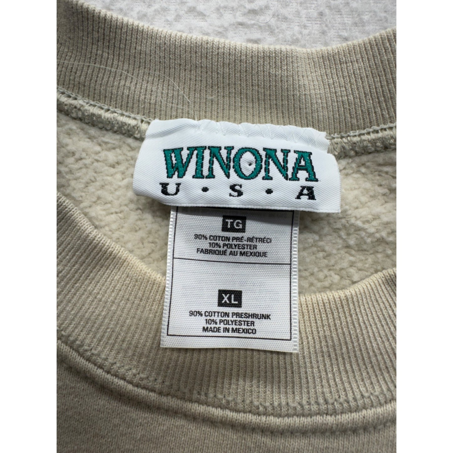 Vintage Gander Mountain Beige Crewneck Sweatshirt XL #7974