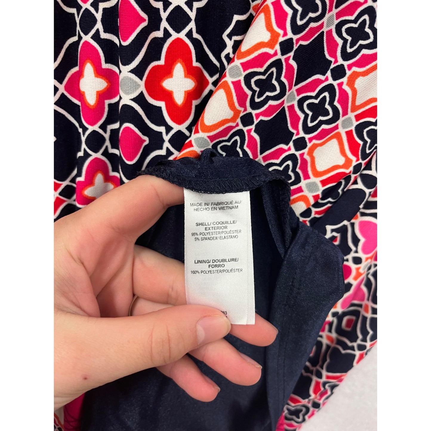 Laundry By Shelli Segal Womens Geometric Print Shift Dress M #8278