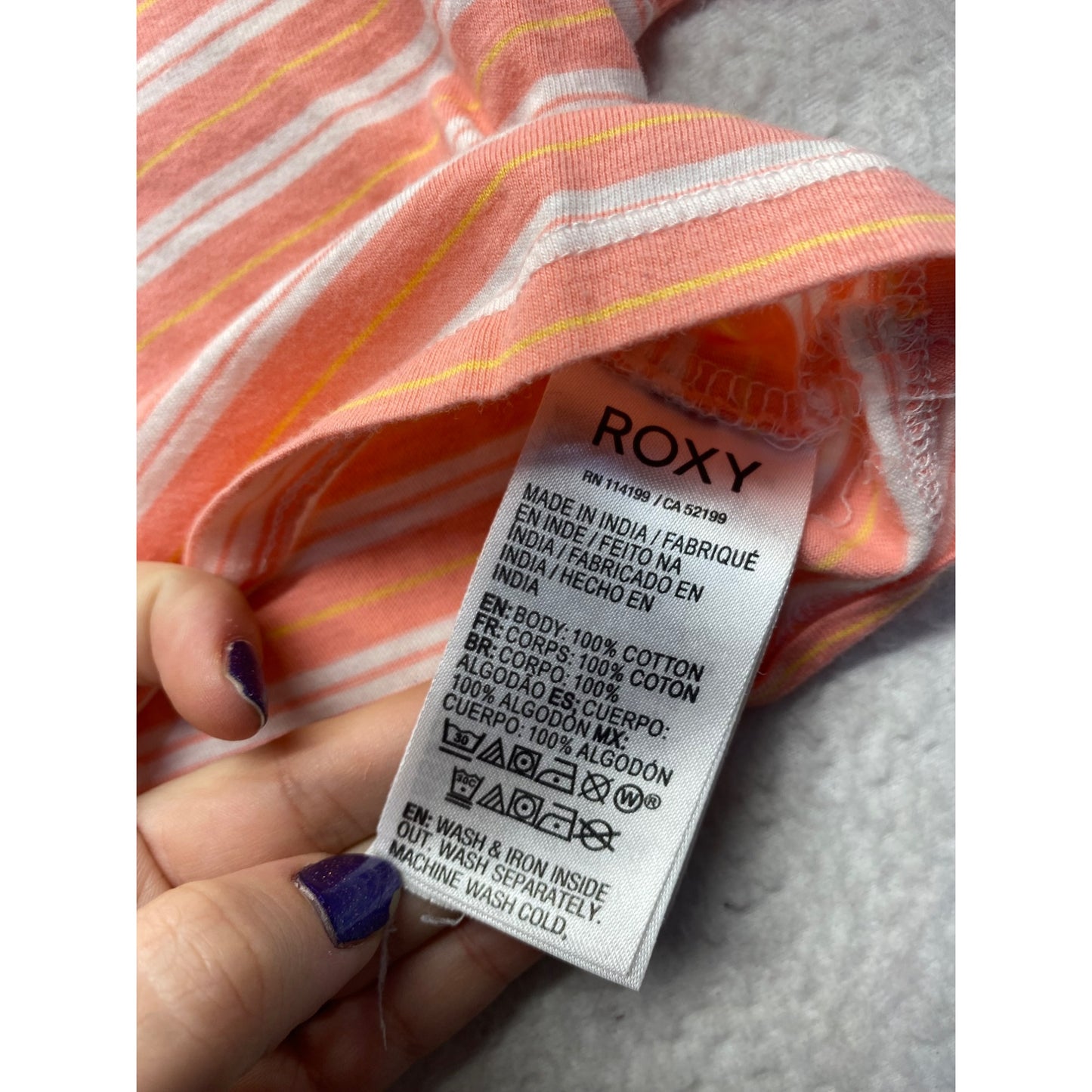 Roxy Girls Striped Crop Top #5887