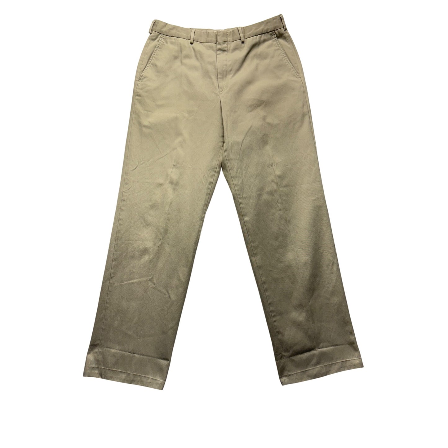 Lands End Mens Khaki Chino Pants 34 Regular #7557