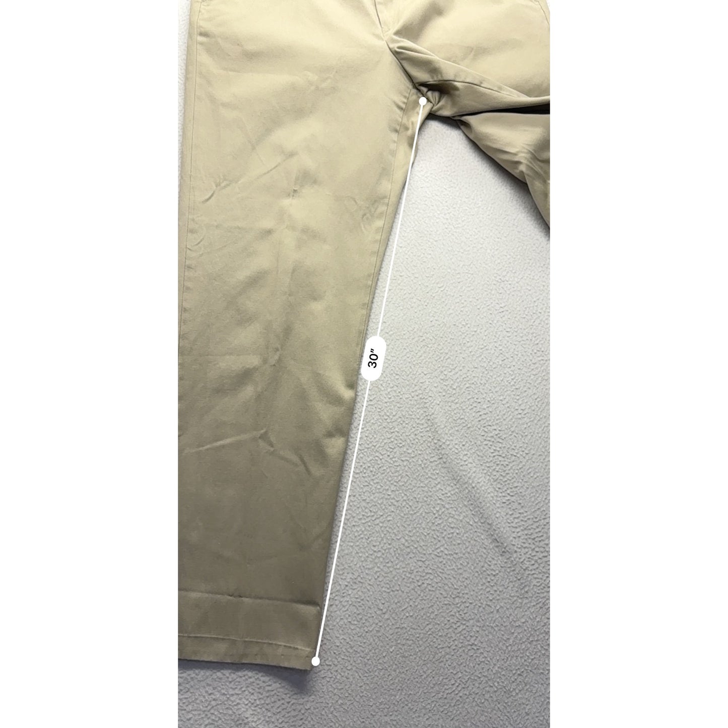 Lands End Mens Khaki Chino Pants 34 Regular #7557