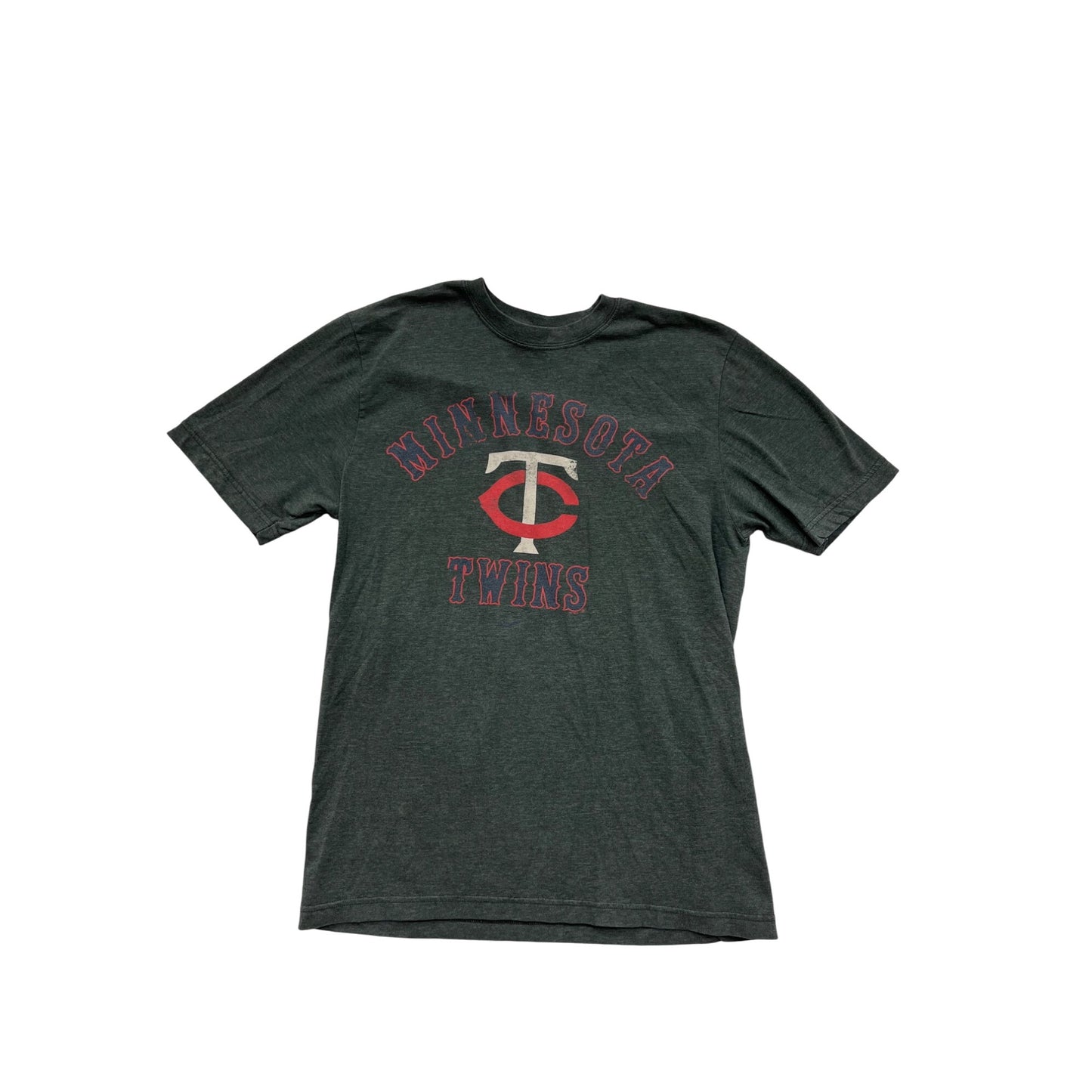 Women’s Grey Nike Minnesota Twins Graphic T-Shirt #6357