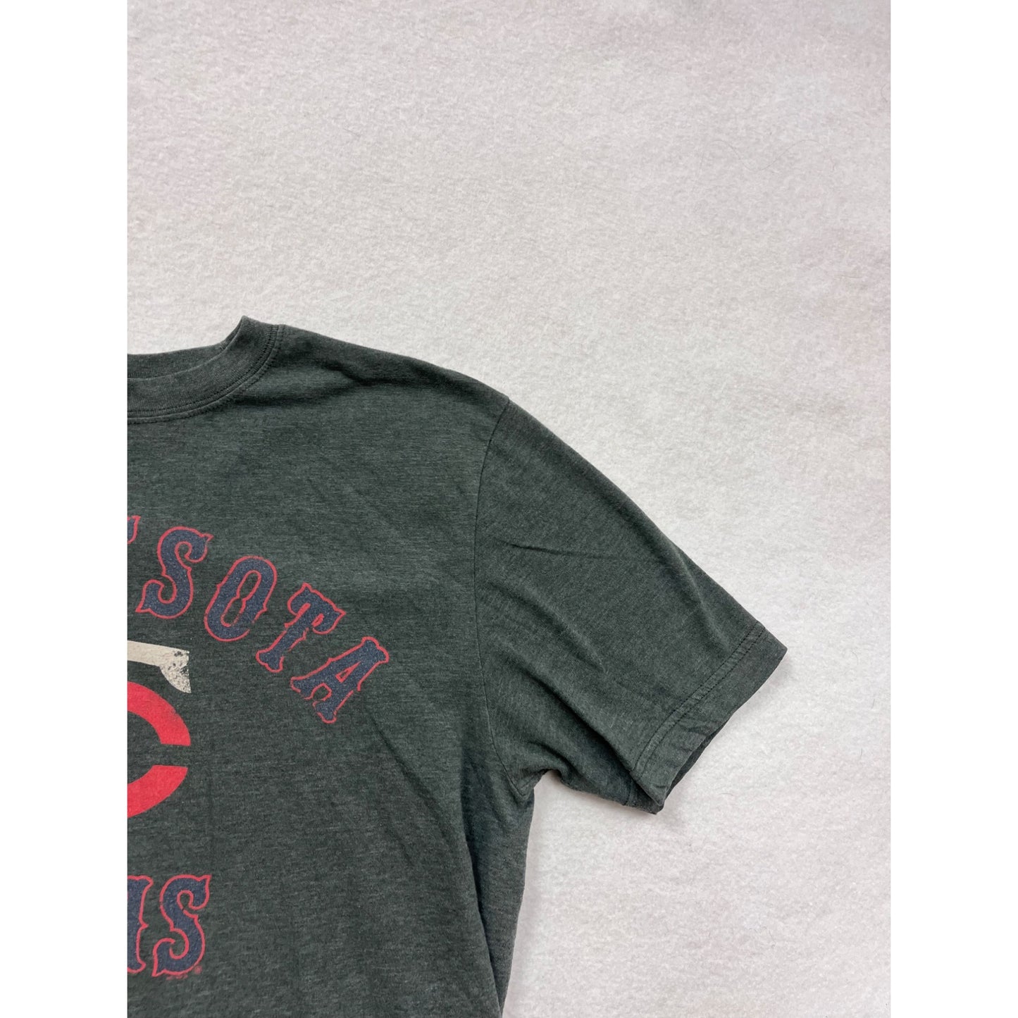 Women’s Grey Nike Minnesota Twins Graphic T-Shirt #6357