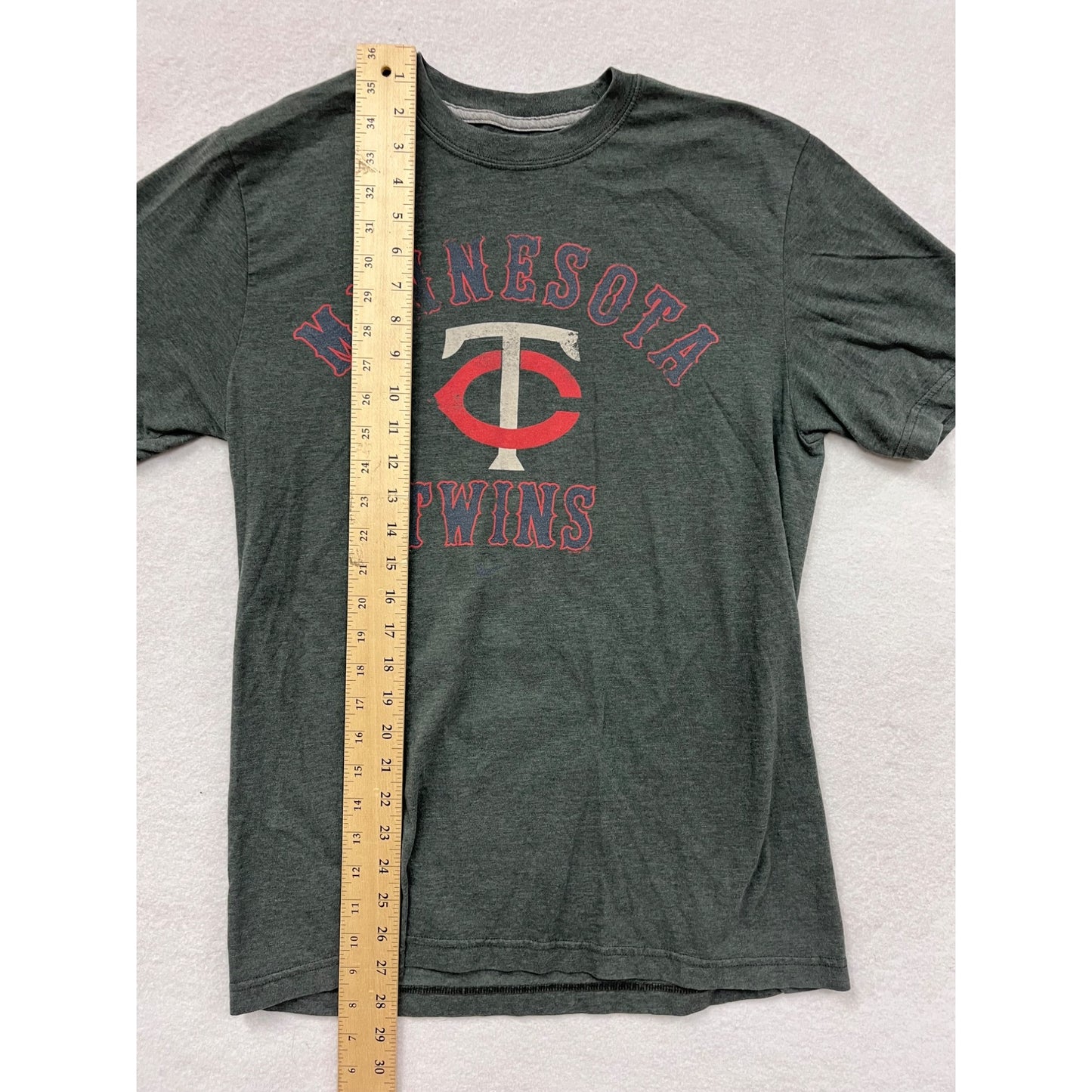 Women’s Grey Nike Minnesota Twins Graphic T-Shirt #6357