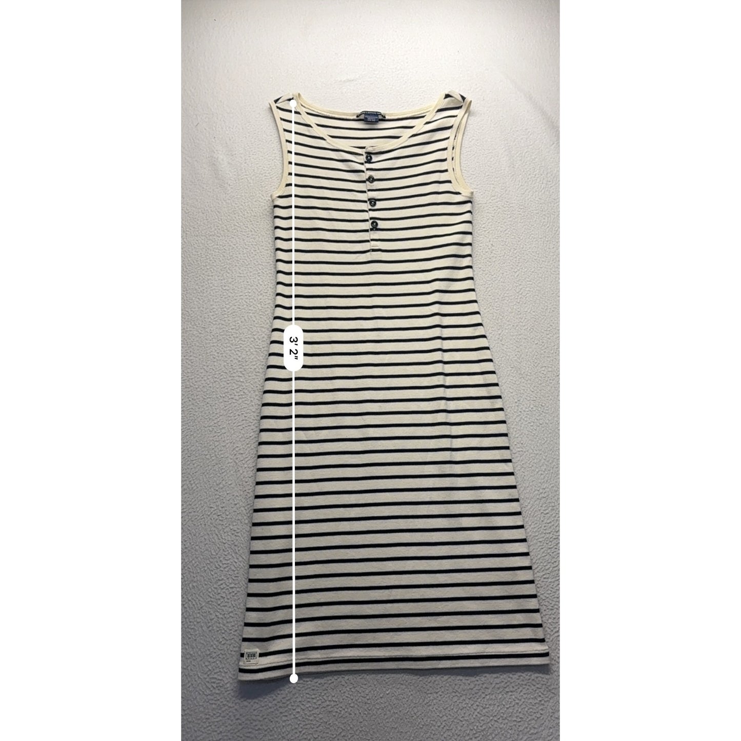 Ralph Lauren Sport Womens Striped Sleeveless Dress Navy & Cream #7420